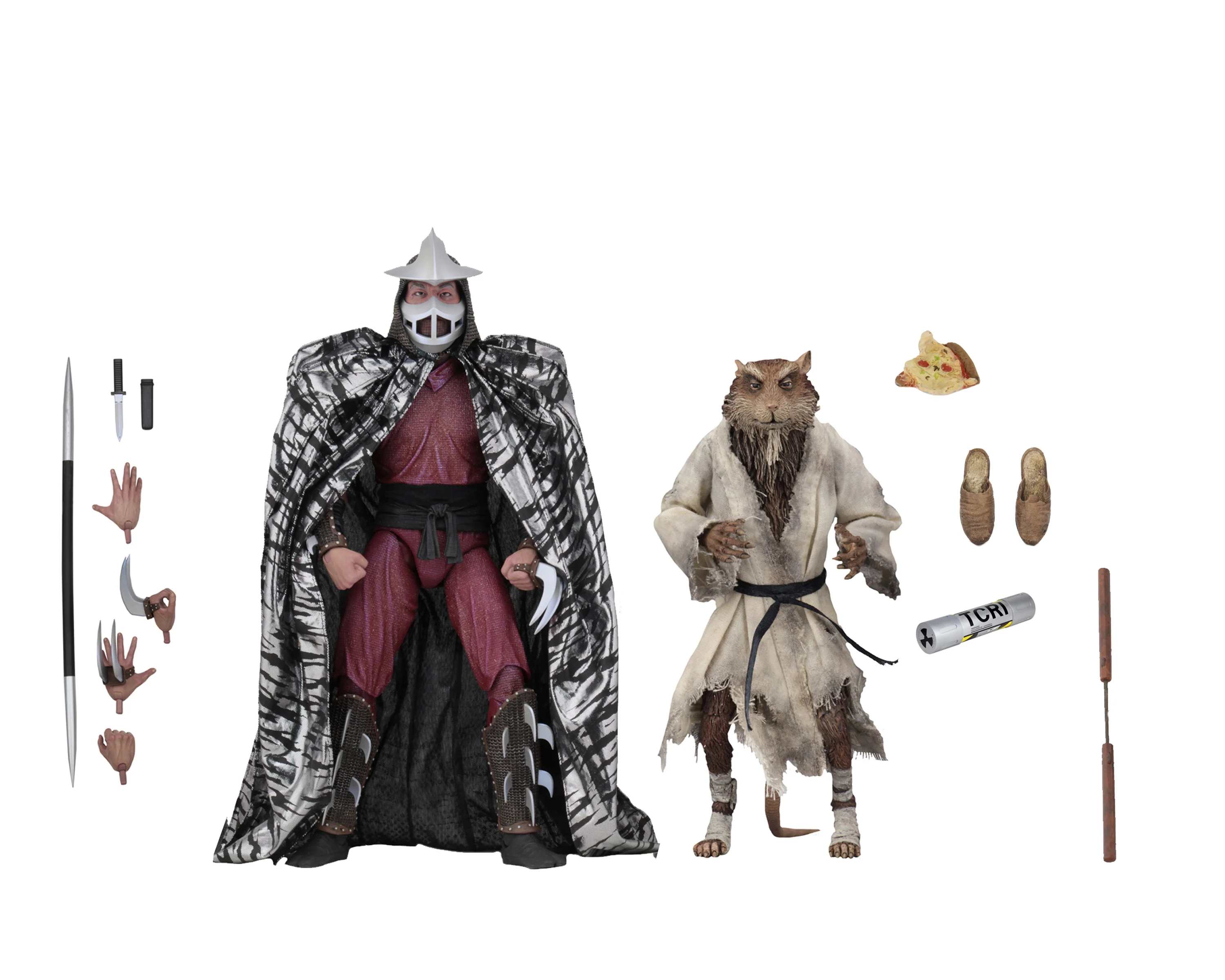 Teenage Mutant Ninja Turtles (1990 Movie) - Shredder & Splinter 7" Scale Action Figure (2-Pack) - Image 12