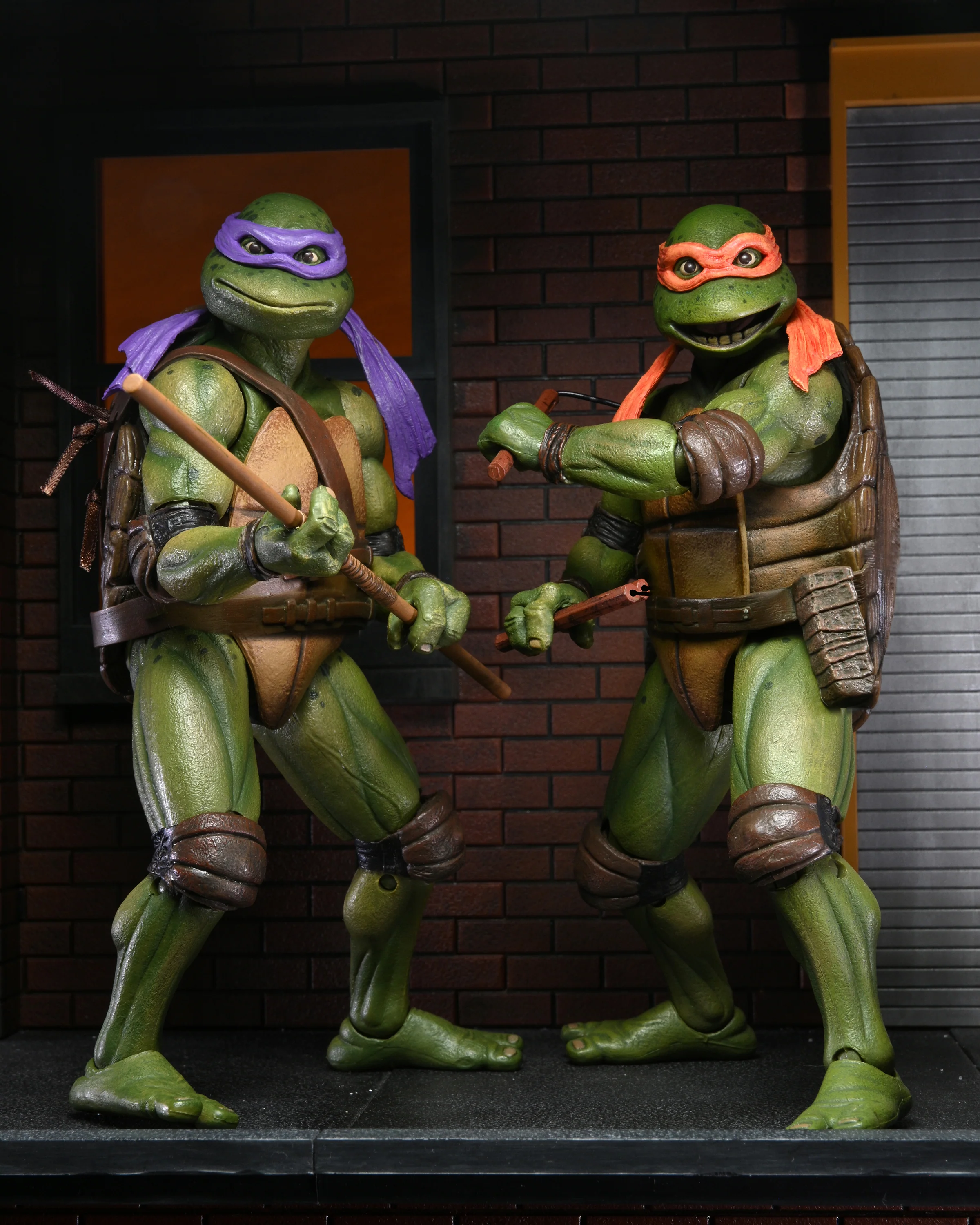 Teenage Mutant Ninja Turtles 2: Secret of the Ooze - Donatello & Michelangelo 7” Scale Action Figures (2-Pack)