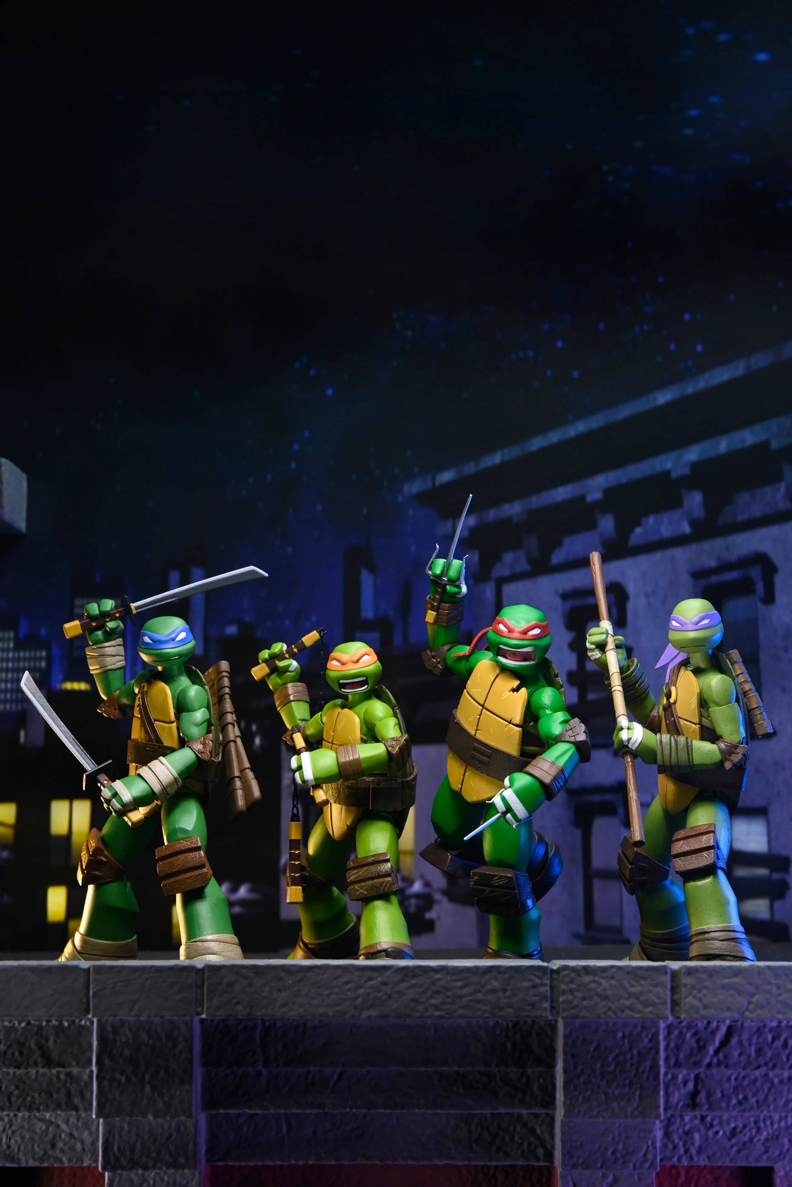 Teenage Mutant Ninja Turtles (2012 Cartoon) - Ultimate Leonardo, Donatello, Michelangelo & Raphael 7" Scale Action Figure Bundle - Image 2
