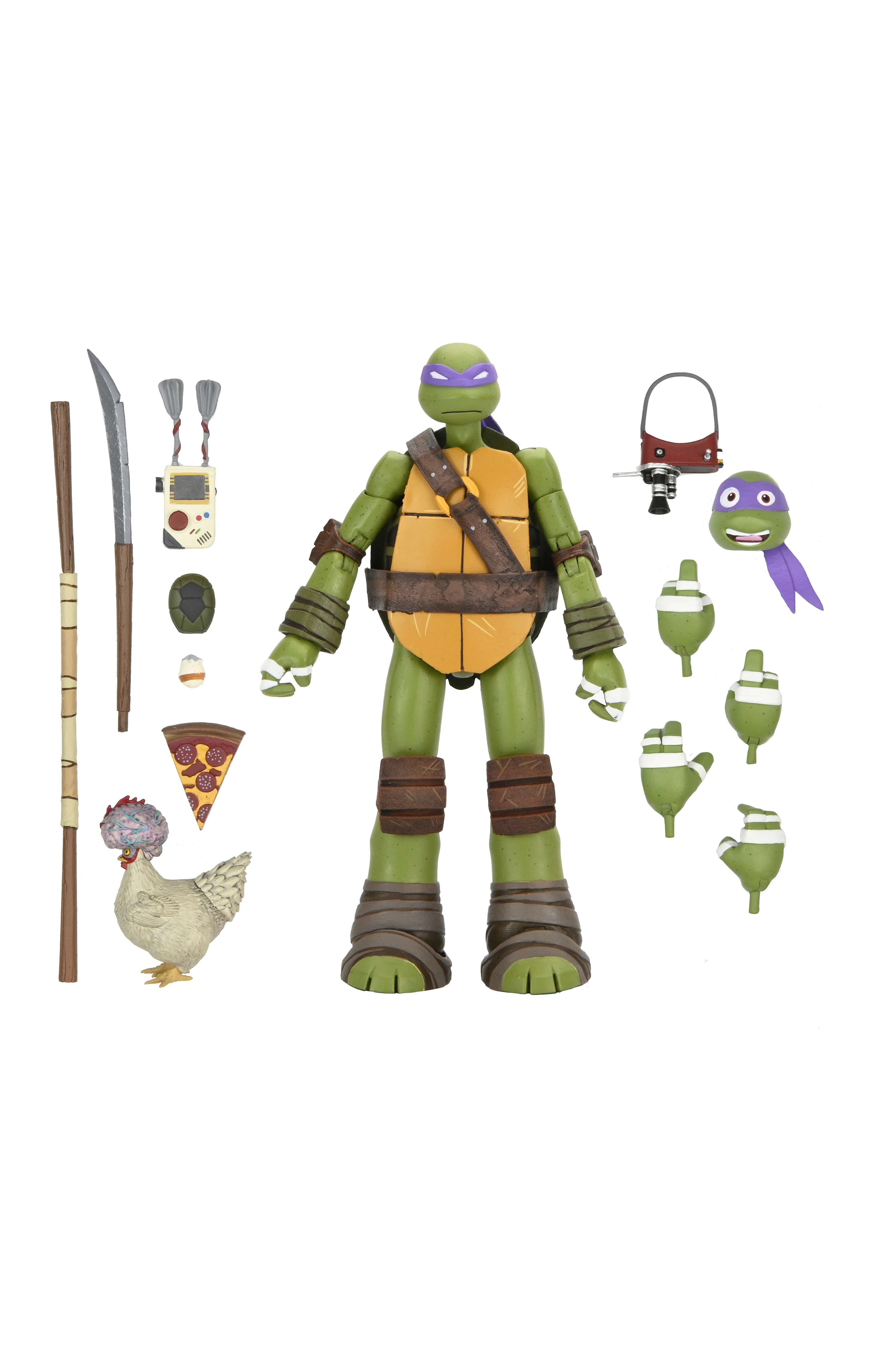 Teenage Mutant Ninja Turtles (2012 Cartoon) - Ultimate Leonardo, Donatello, Michelangelo & Raphael 7" Scale Action Figure Bundle - Image 23