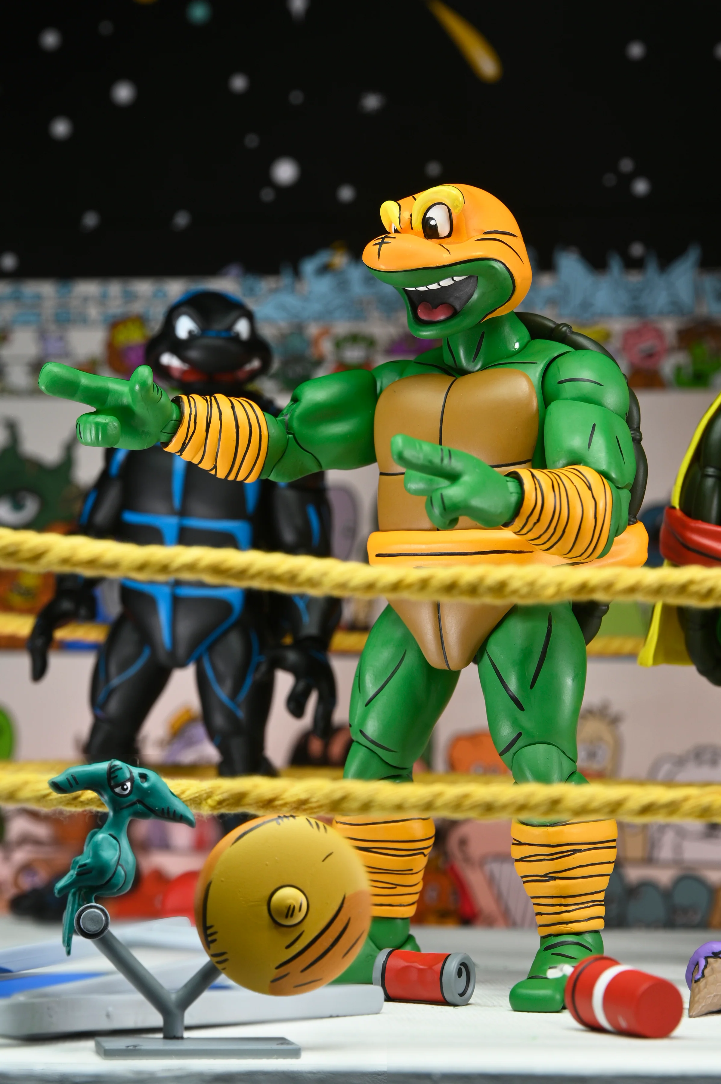 Teenage Mutant Ninja Turtles (Archie Comics) - Stump Wrestling Action Figure Bundle - Image 6
