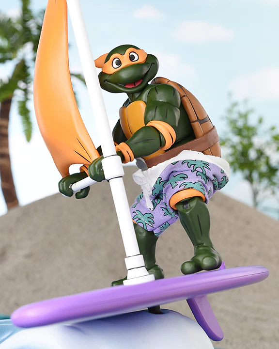 Teenage Mutant Ninja Turtles (Cartoon) - Bodacious Beach Bros. Turtles 7” Scale Action Figure 4-Pack (2025 Con Exclusive) (PRE-ORDER) - Image 7