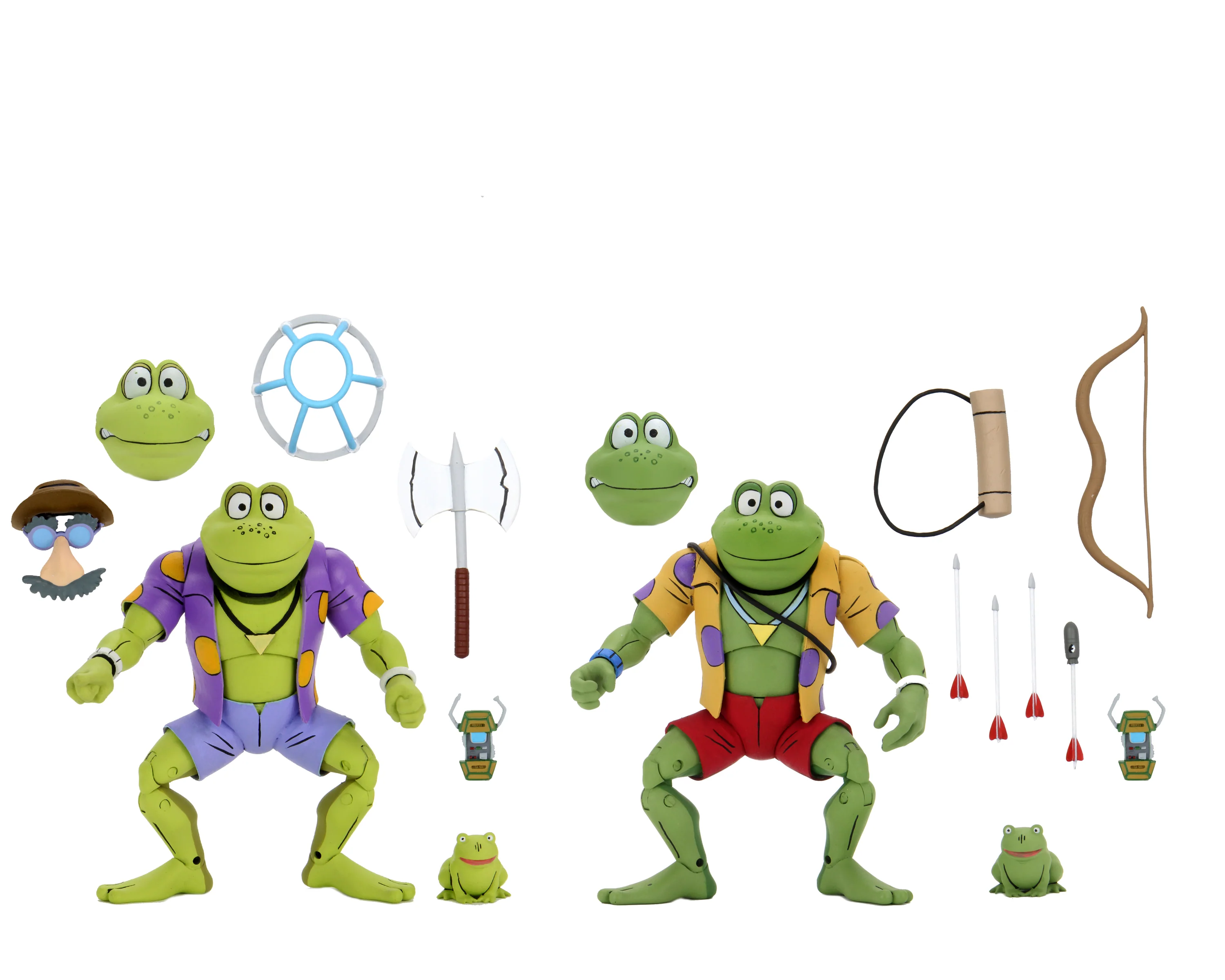 Teenage Mutant Ninja Turtles (Cartoon) – Genghis & Rasputin Frog 7” Scale Action Figure (2-Pack)