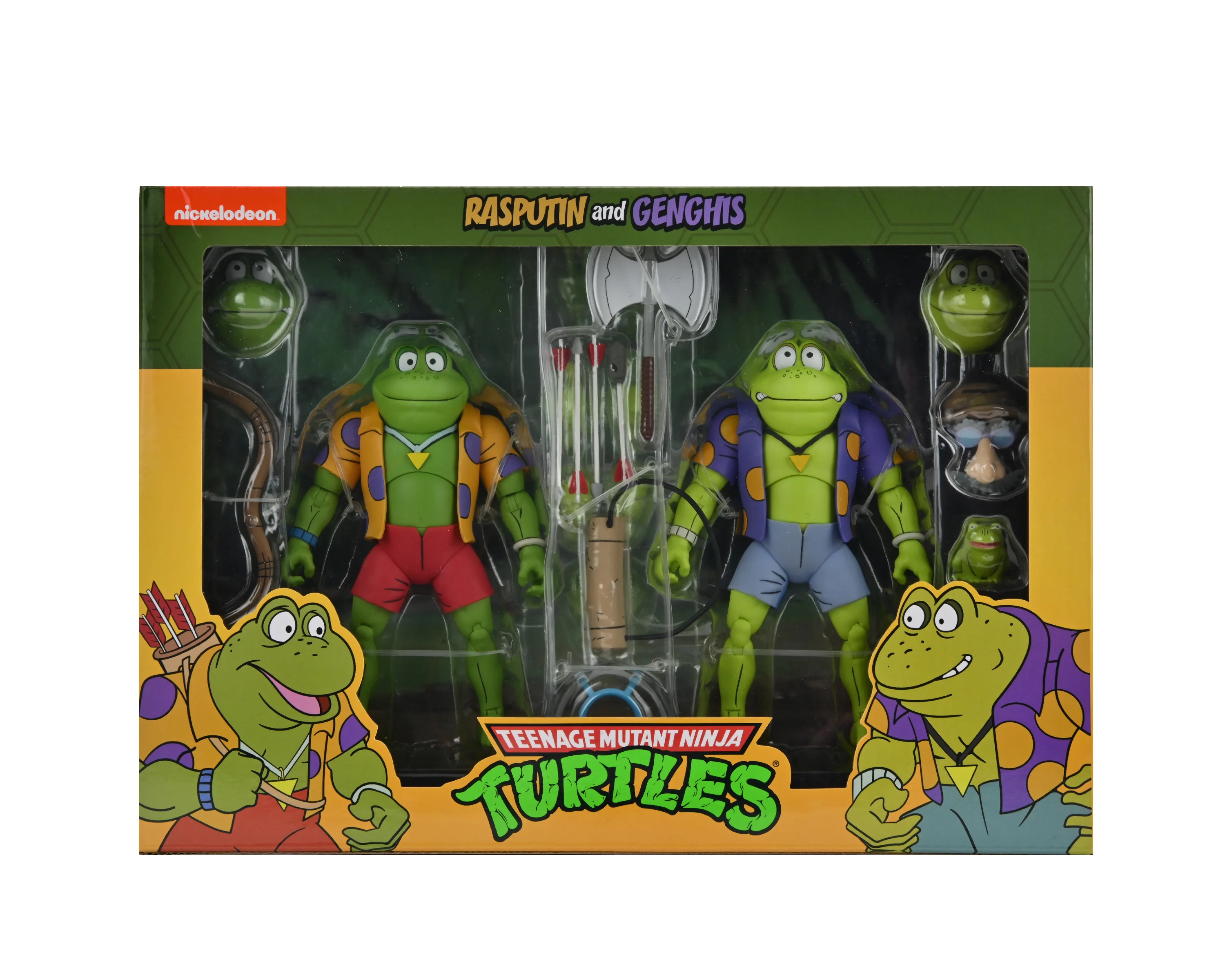 Teenage Mutant Ninja Turtles (Cartoon) – Genghis & Rasputin Frog 7” Scale Action Figure (2-Pack) - Image 2