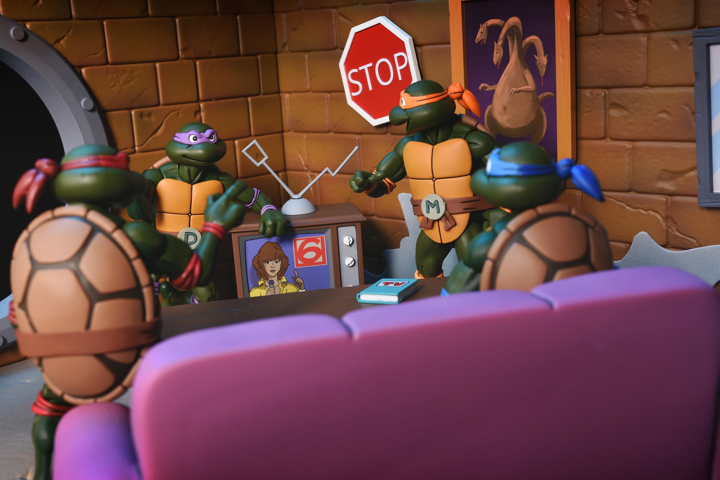Teenage Mutant Ninja Turtles (Cartoon) - Sewer Lair - Living Room Diorama - Image 16