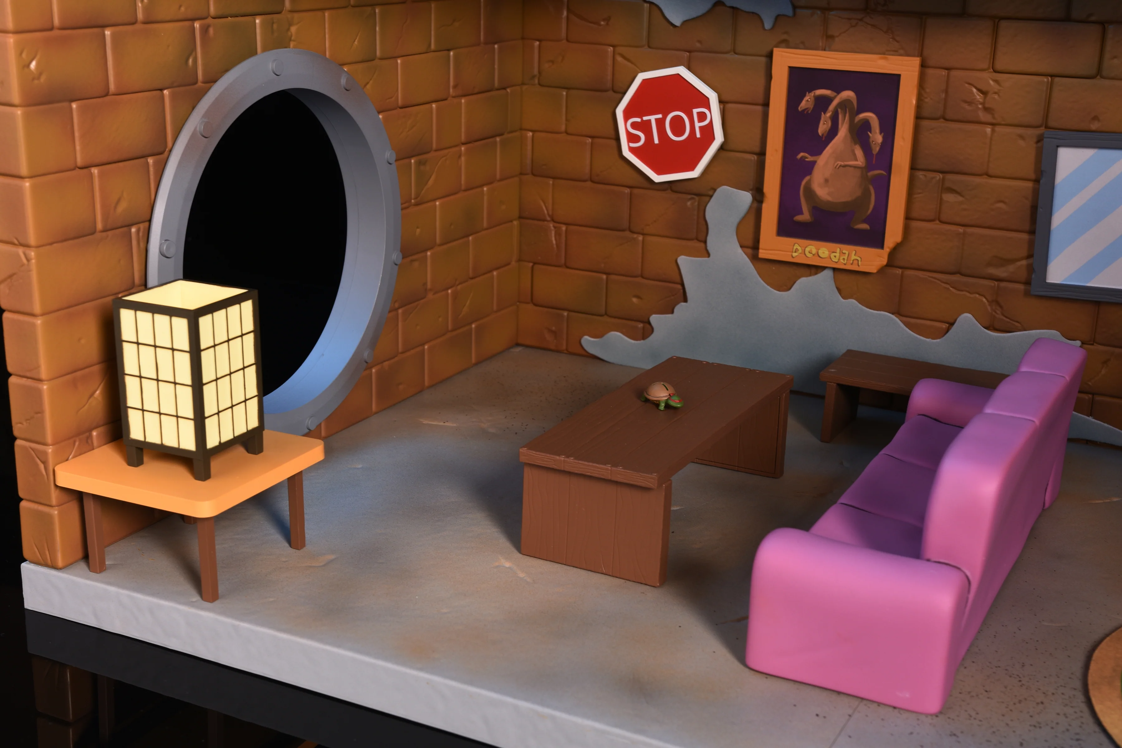 Teenage Mutant Ninja Turtles (Cartoon) - Sewer Lair - Living Room Diorama - Image 4