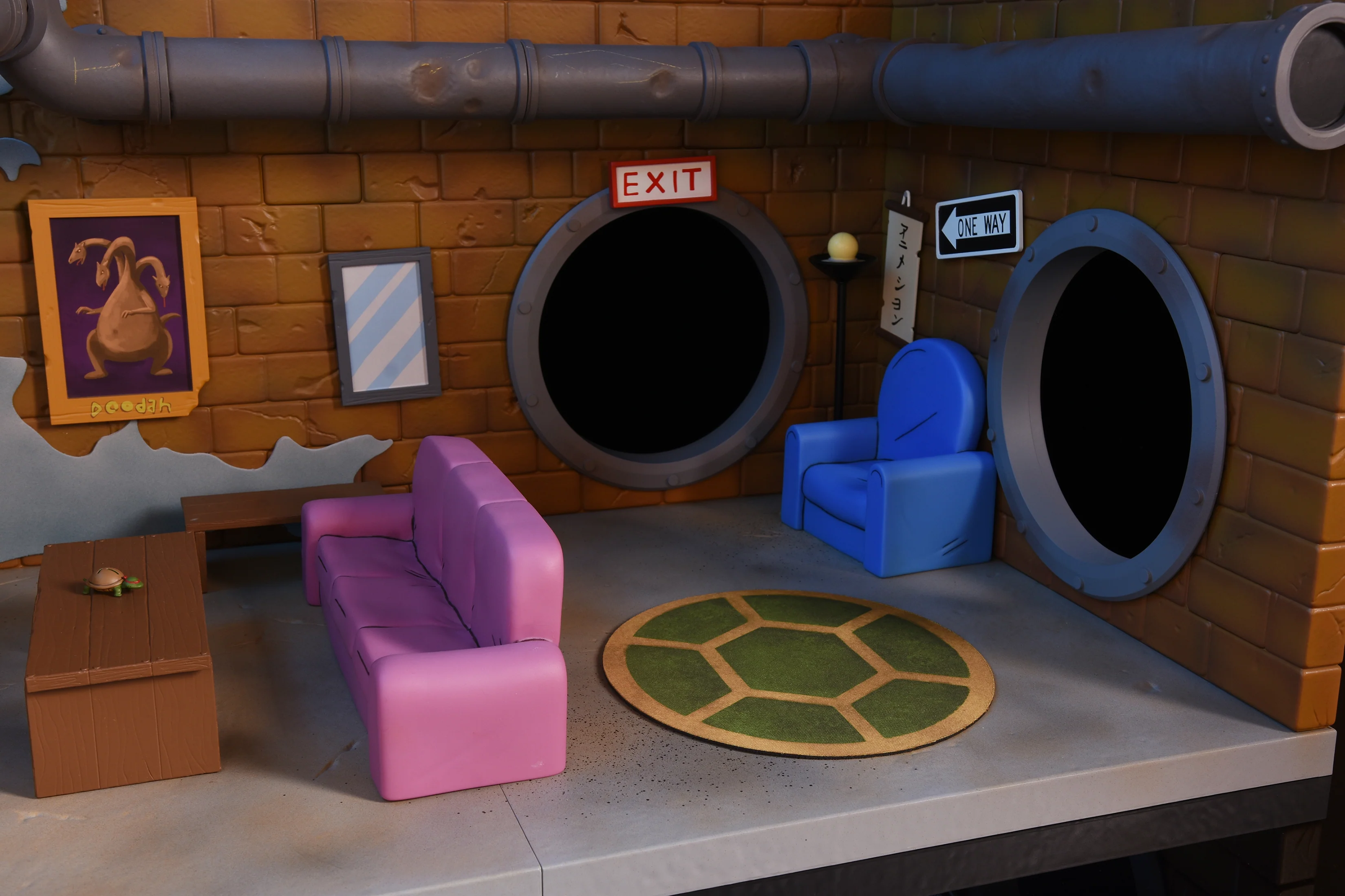 Teenage Mutant Ninja Turtles (Cartoon) - Sewer Lair - Living Room Diorama - Image 5