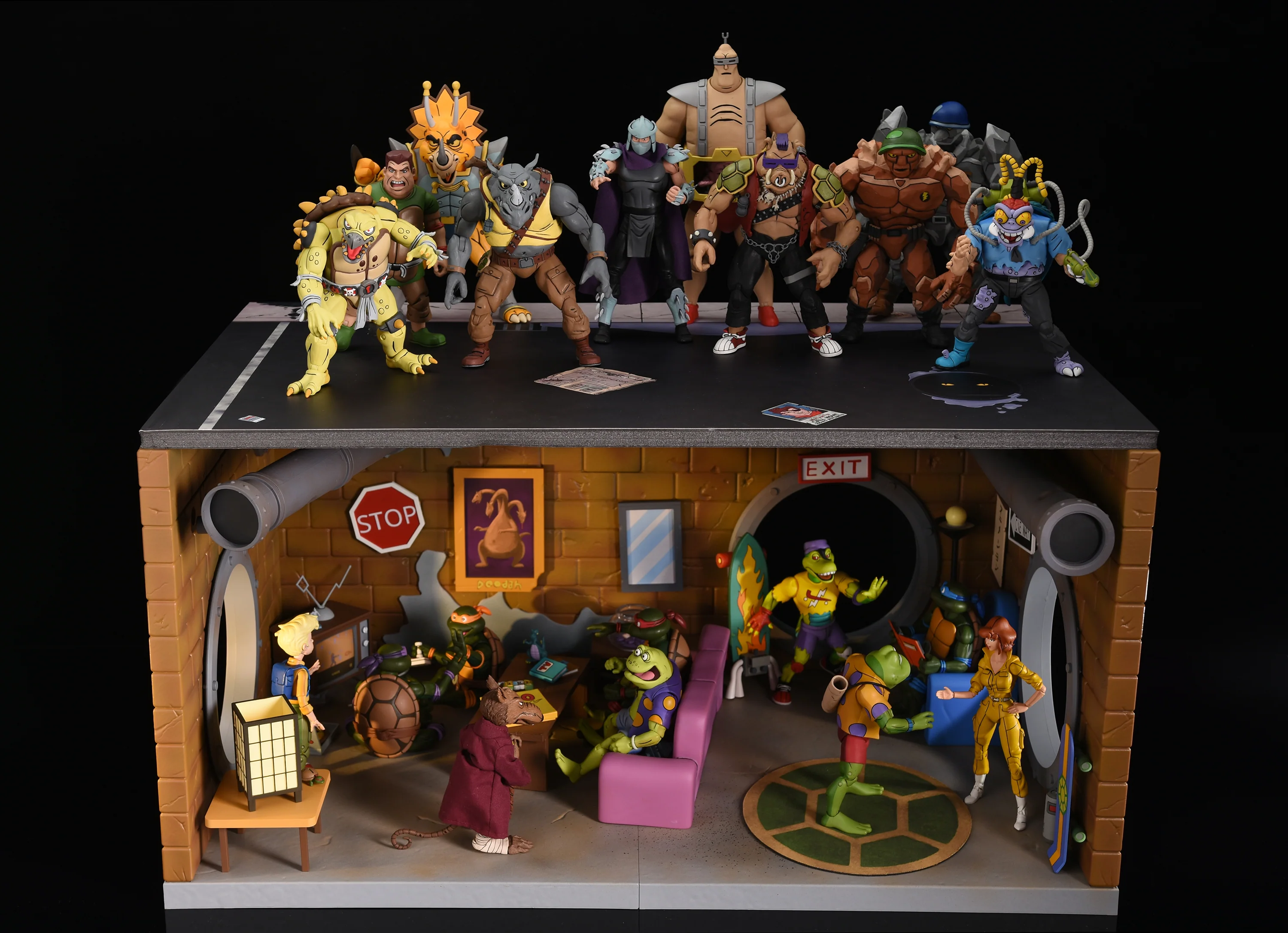 Teenage Mutant Ninja Turtles (Cartoon) - Sewer Lair - Living Room Diorama - Image 7