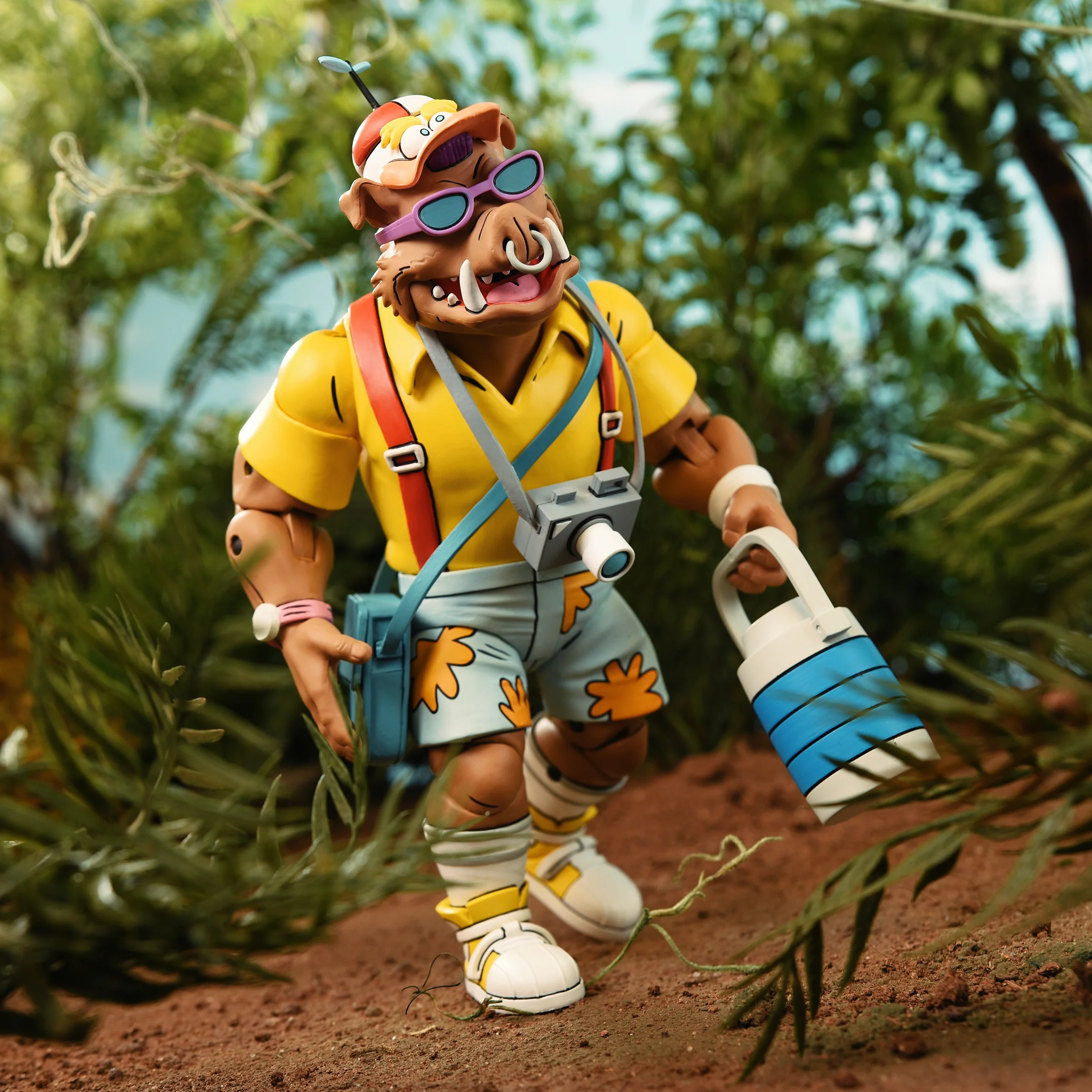 Teenage Mutant Ninja Turtles (Cartoon) - Vacation Bebop and Rocksteady 7" Scale Action Figure 2-Pack - Image 2
