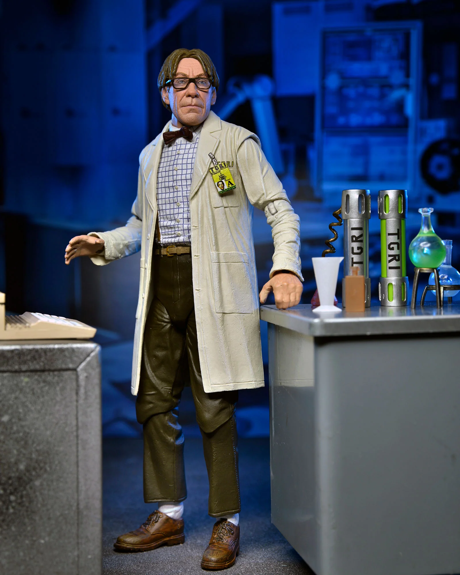 Teenage Mutant Ninja Turtles II: The Secret of the Ooze - Professor Perry 7" Scale Action Figure (2-Pack) - Image 3