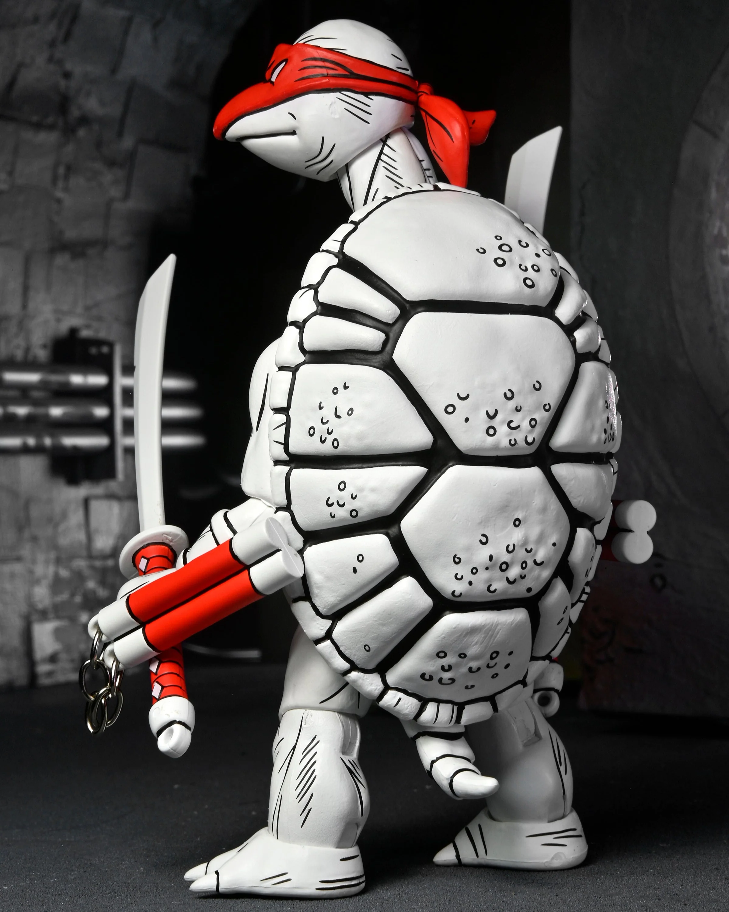 Teenage Mutant Ninja Turtles (Mirage Comics) - Black and White First Turtles 7" Scale Action Figure 2-Pack - Image 10