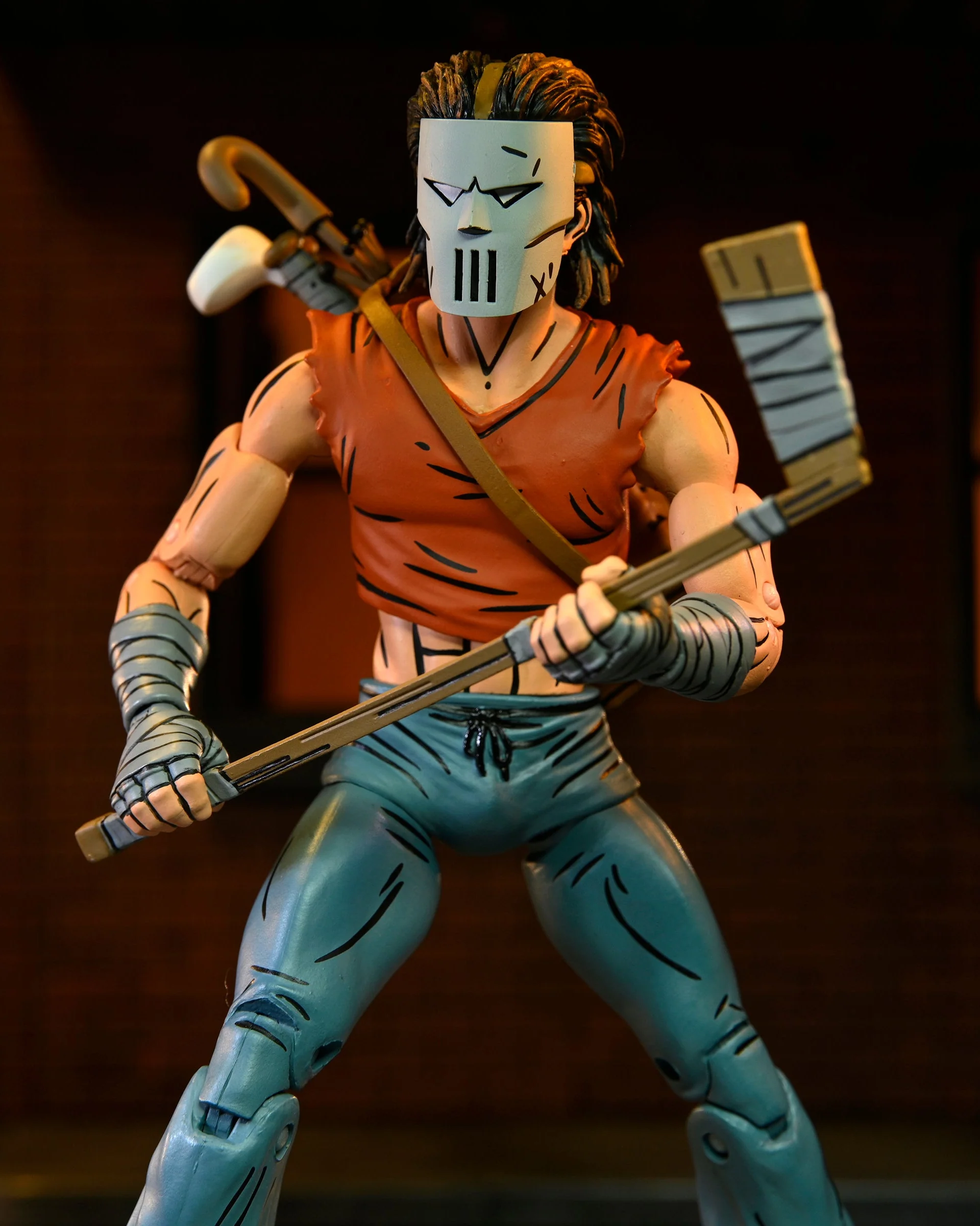Teenage Mutant Ninja Turtles (Mirage Comics) Casey Jones in Red Shirt 7" Scale Action Figure - Image 10