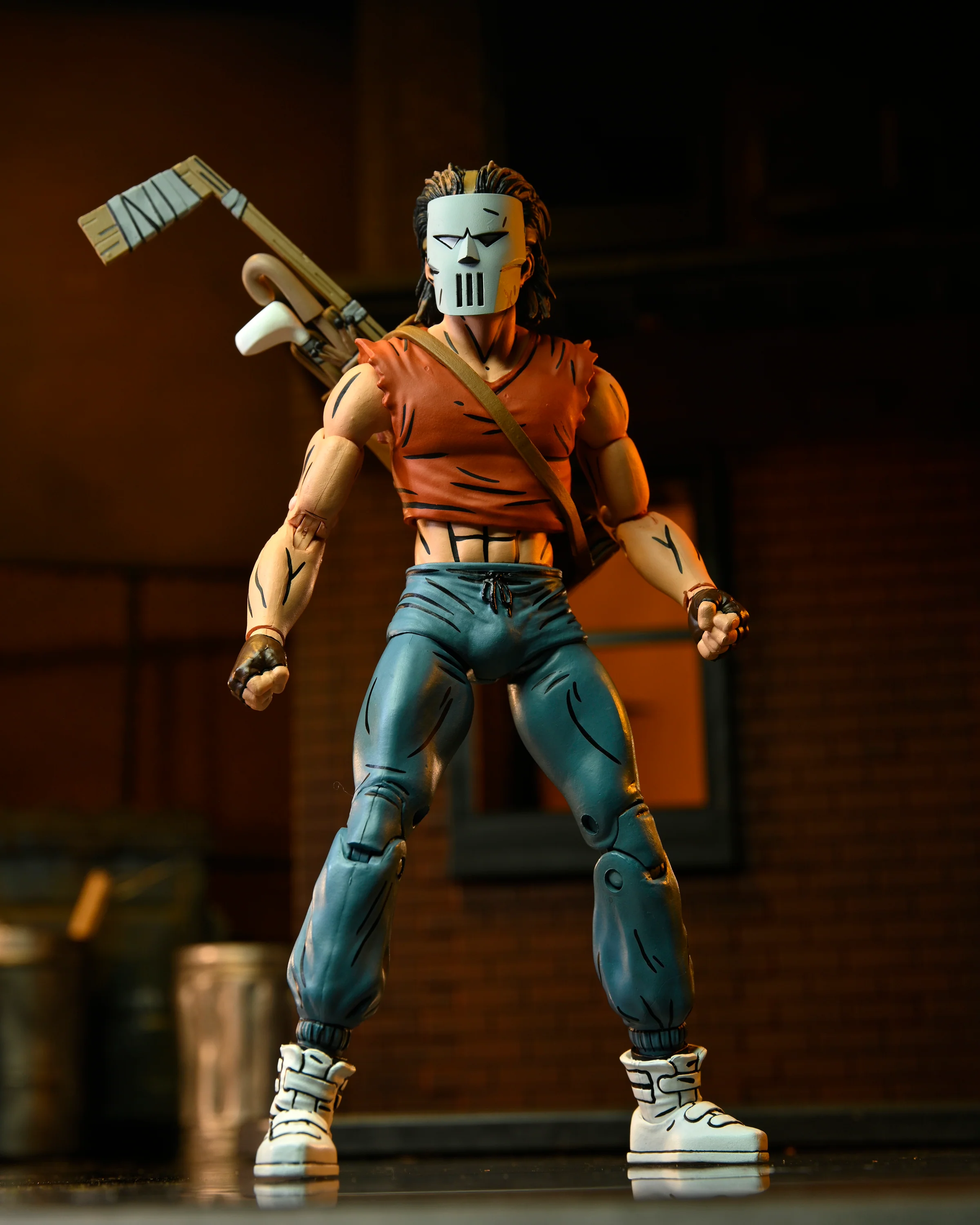 Teenage Mutant Ninja Turtles (Mirage Comics) Casey Jones in Red Shirt 7" Scale Action Figure - Image 2