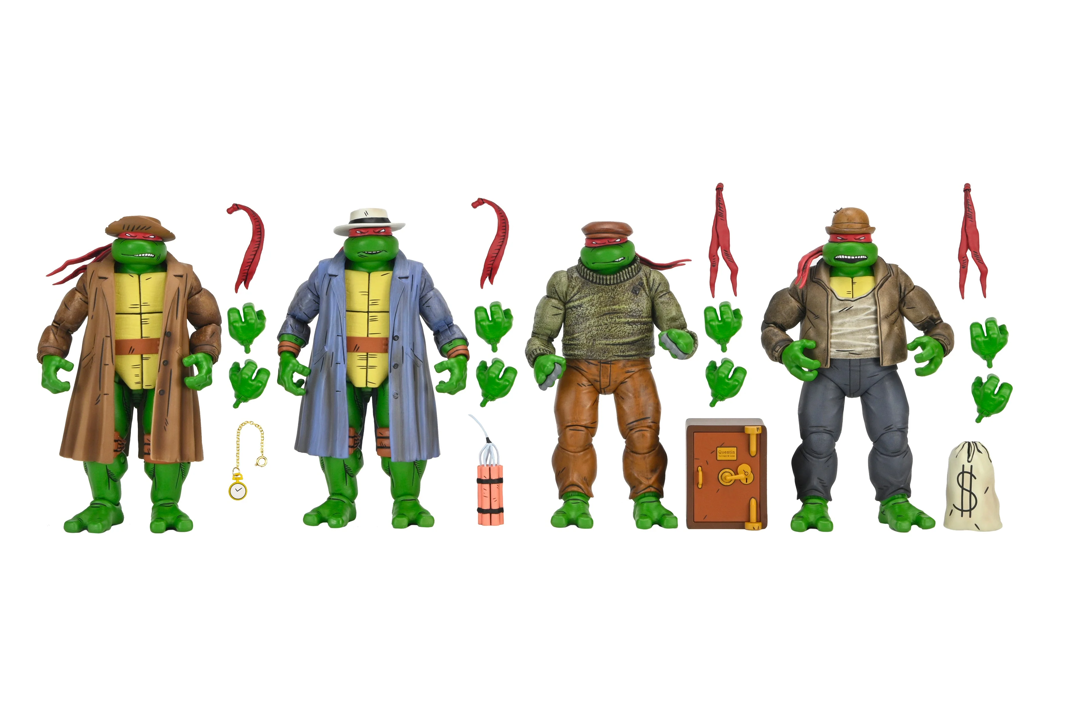 Teenage Mutant Ninja Turtles (Mirage Comics) - Gangster Turtles 7” Scale Action Figure 4-Pack - Image 9