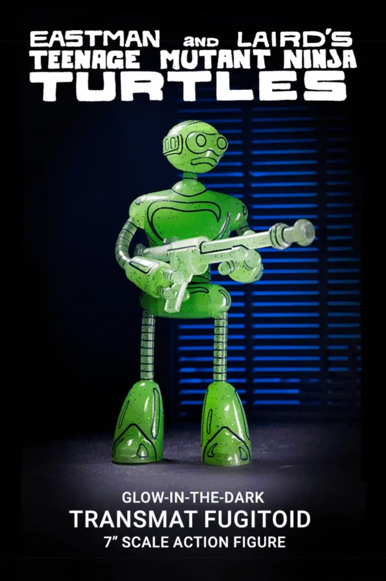 Teenage Mutant Ninja Turtles (Mirage Comics) – Glow-in-the-Dark Transmat Fugitoid 7” Scale Action Figure - Image 2