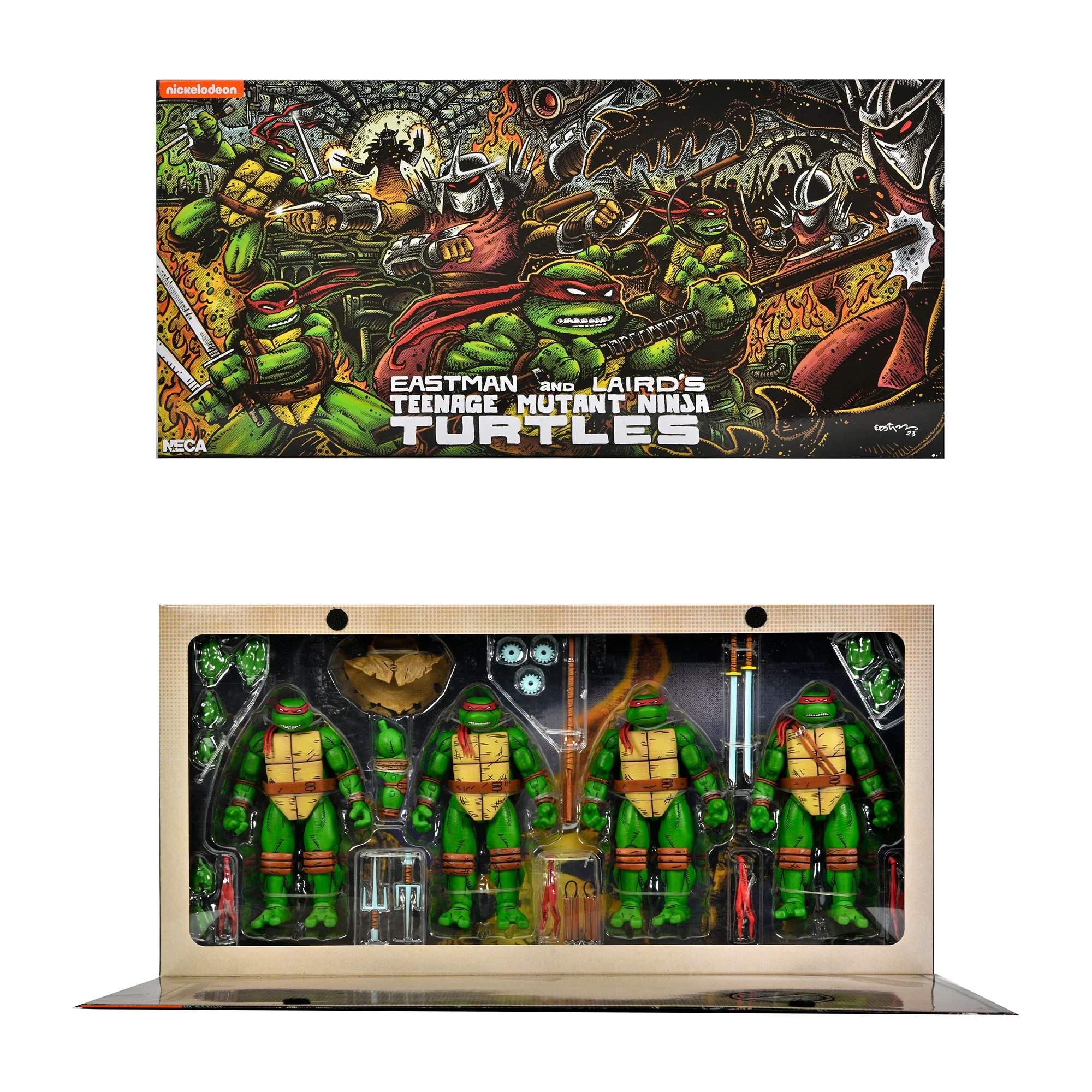 Teenage Mutant Ninja Turtles (Mirage Comics) - Leonardo, Raphael, Michelangelo, and Donatello 7" Scale Action Figure 4-Pack - Image 11