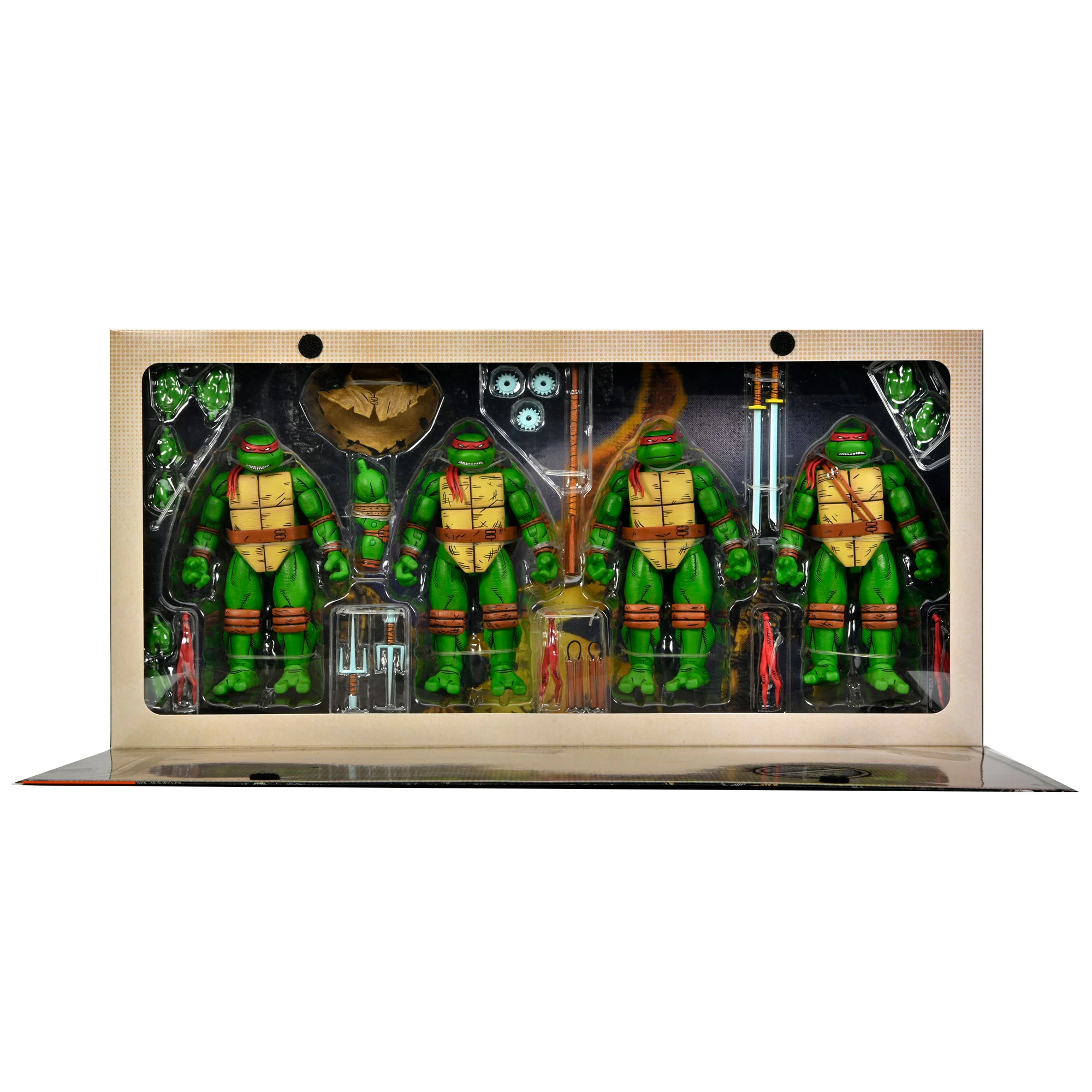 Teenage Mutant Ninja Turtles (Mirage Comics) - Leonardo, Raphael, Michelangelo, and Donatello 7" Scale Action Figure 4-Pack - Image 9