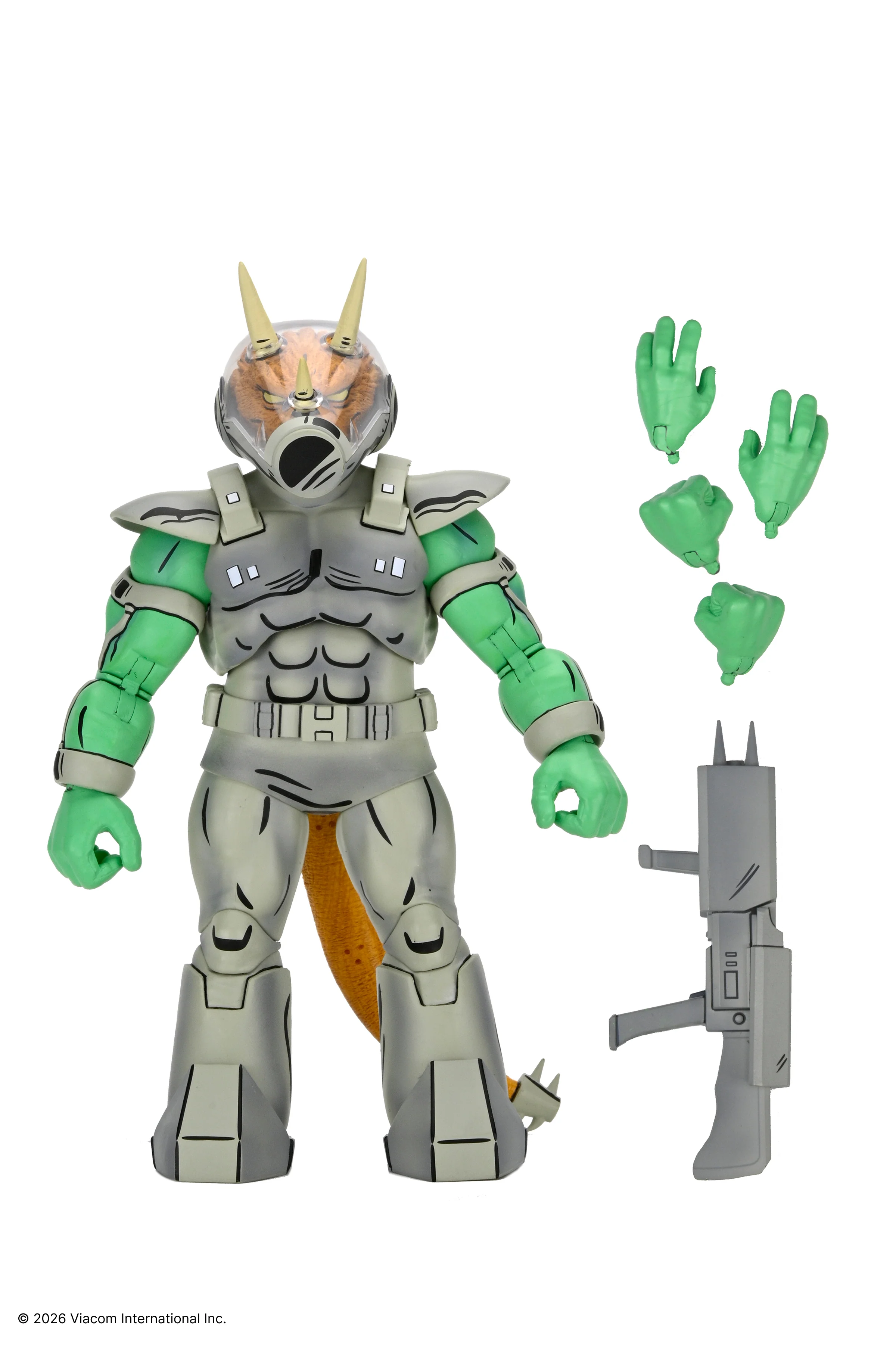 Teenage Mutant Ninja Turtles (Mirage Comics) - Shock Commando Triceraton 7” Scale Action Figure (PRE-ORDER) - Image 6