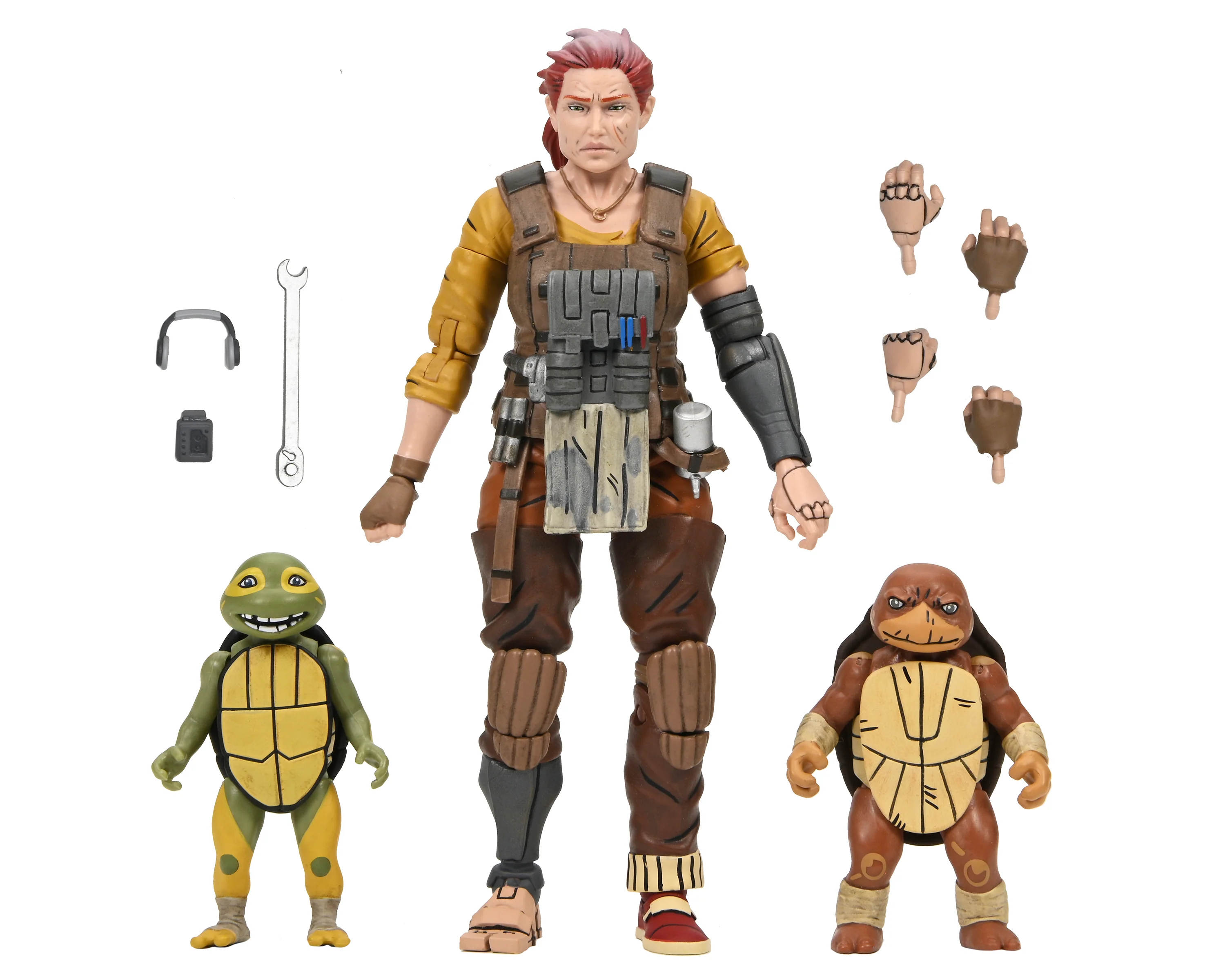 Teenage Mutant Ninja Turtles (The Last Ronin - The Lost Years) - Grammy April with Baby Yi & Moja 7” Scale Action Figures - Image 8
