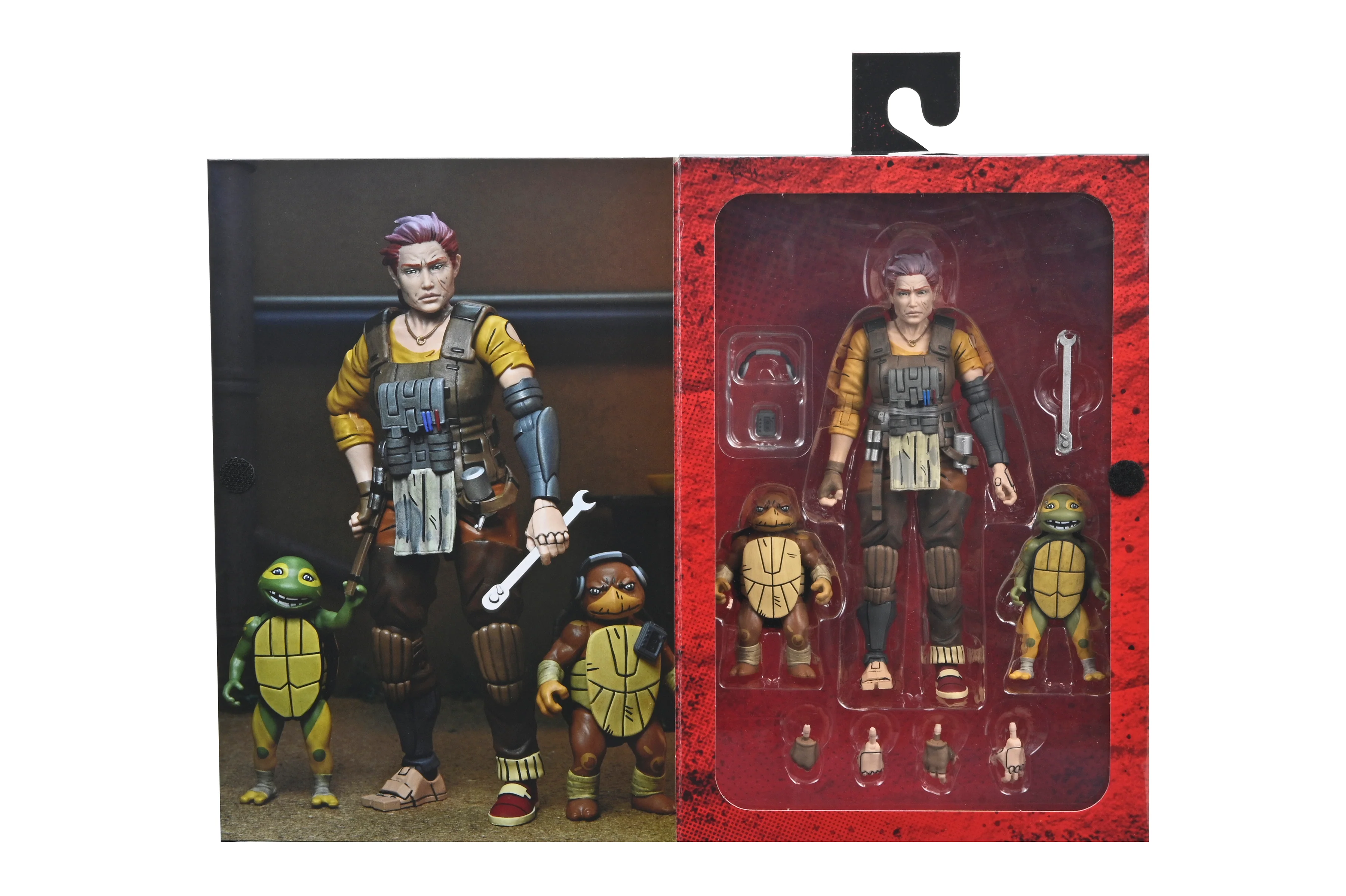 Teenage Mutant Ninja Turtles (The Last Ronin - The Lost Years) - Grammy April with Baby Yi & Moja 7” Scale Action Figures - Image 9
