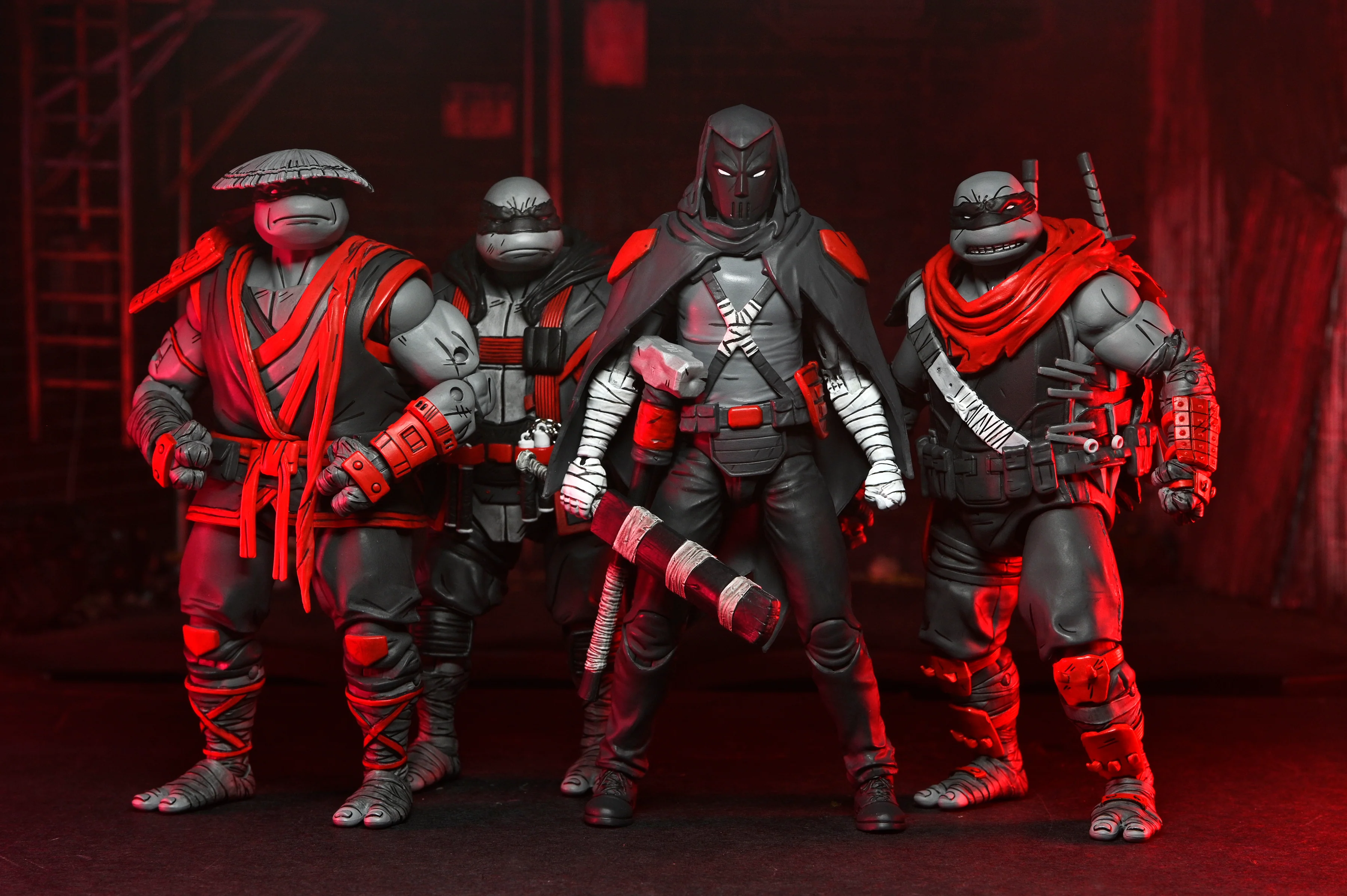 Teenage Mutant Ninja Turtles (The Last Ronin - The Lost Years) - Nightwatcher 7” Scale Action Figure Bundle (April O'Neil, Casey Jones, Donatello, Leonardo & Michelangelo) - Image 2