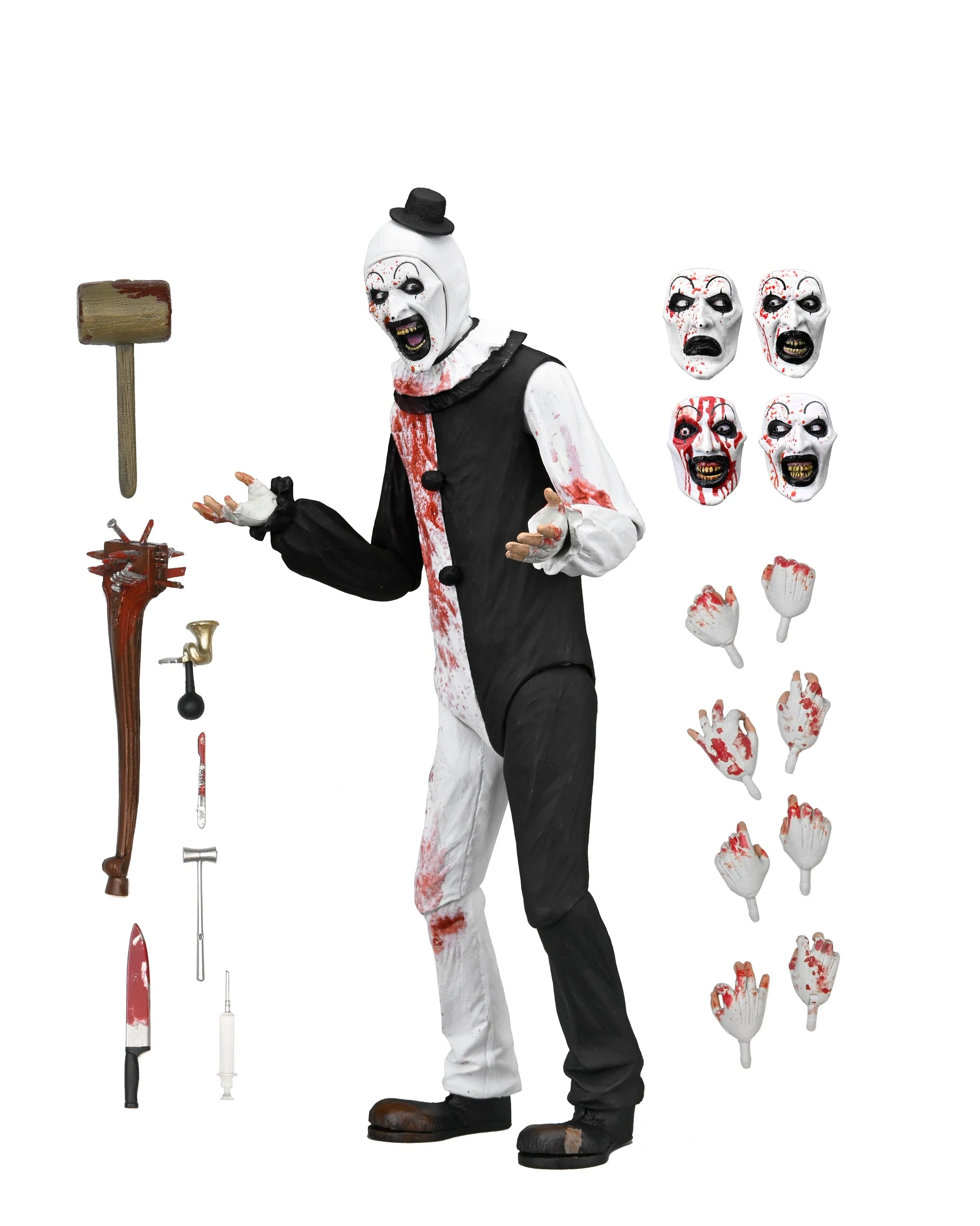 Terrifier 2 - Ultimate Art the Clown 7" Scale Action Figure (Blood Splattered) (PRE-ORDER) - Image 15