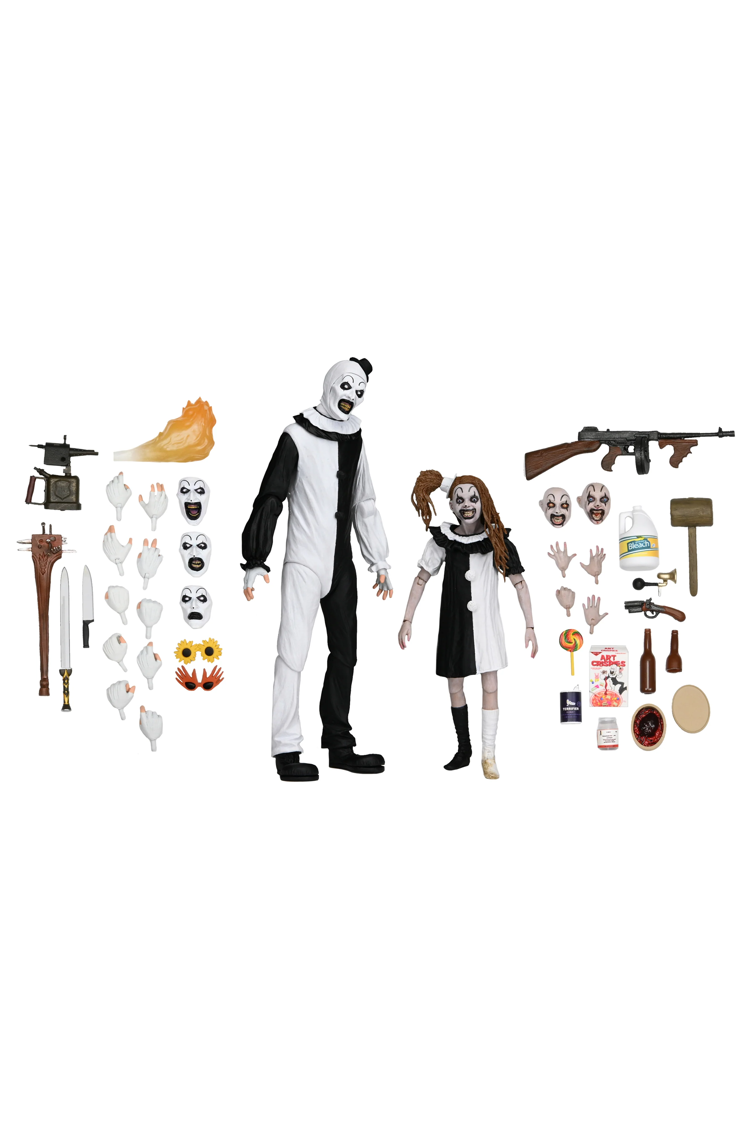 Terrifier 2 - Ultimate Art the Clown and The Little Pale Girl 7" Scale Action Figure 2-Pack (PRE-ORDER) - Image 20
