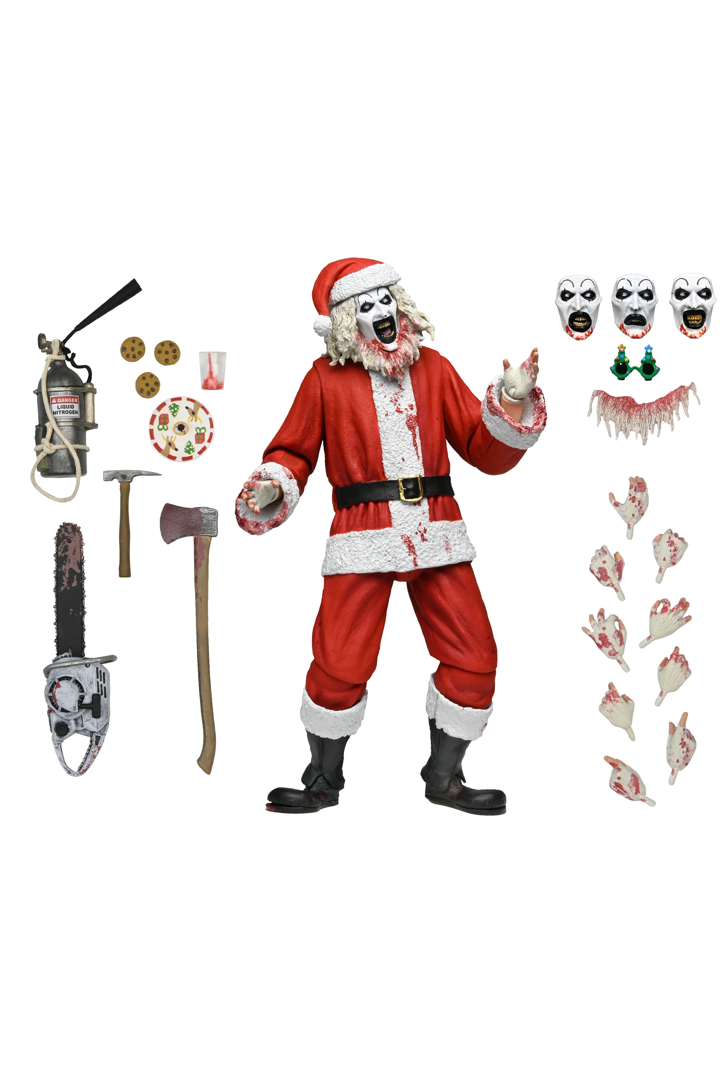 Terrifier 3 - Ultimate Bloody Santa Suit Art the Clown 7" Scale Action Figure (PRE-ORDER) - Image 12
