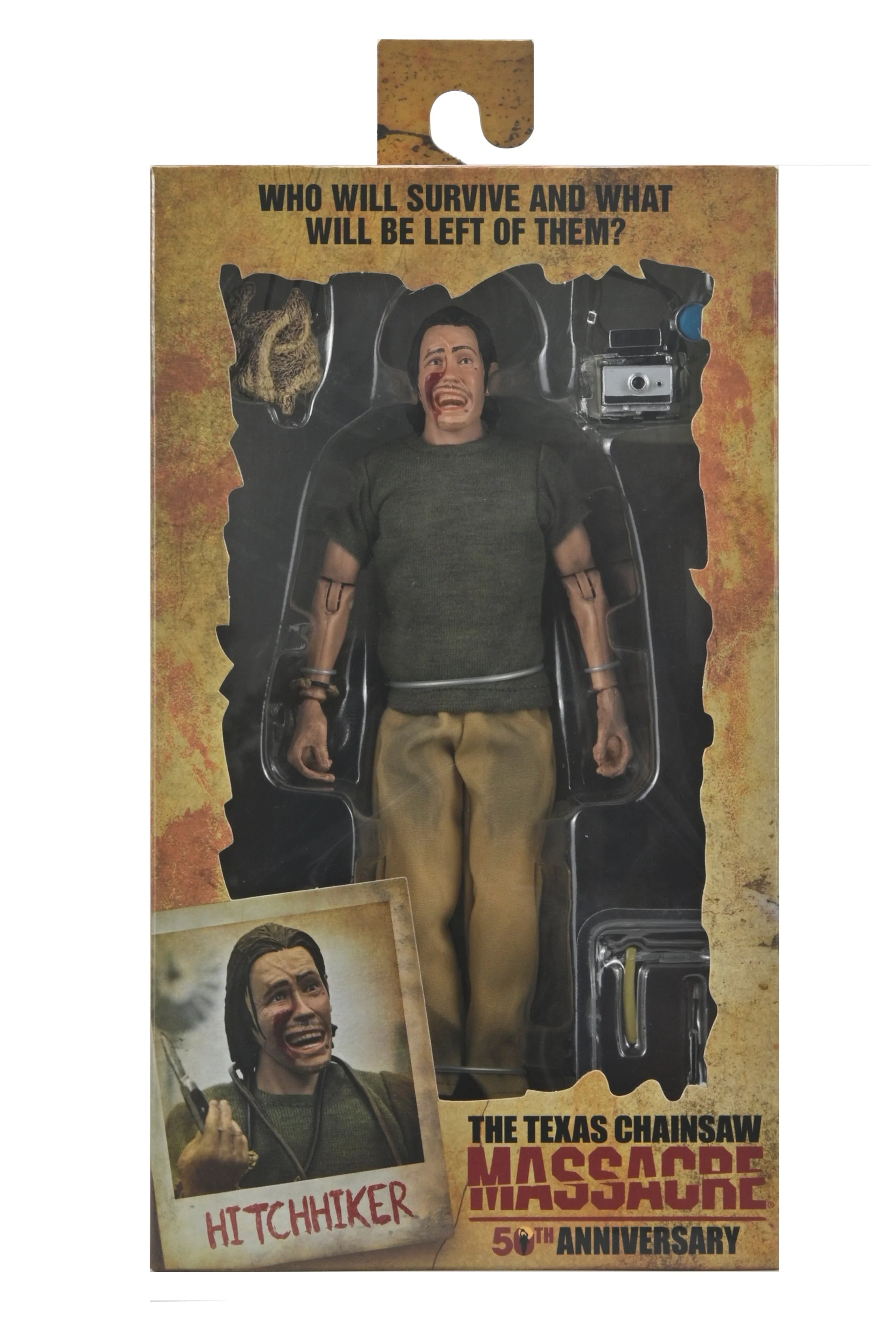 Texas Chainsaw Massacre - 50th Anniversary Hitchhiker 8" Clothed Action Figure - Image 11