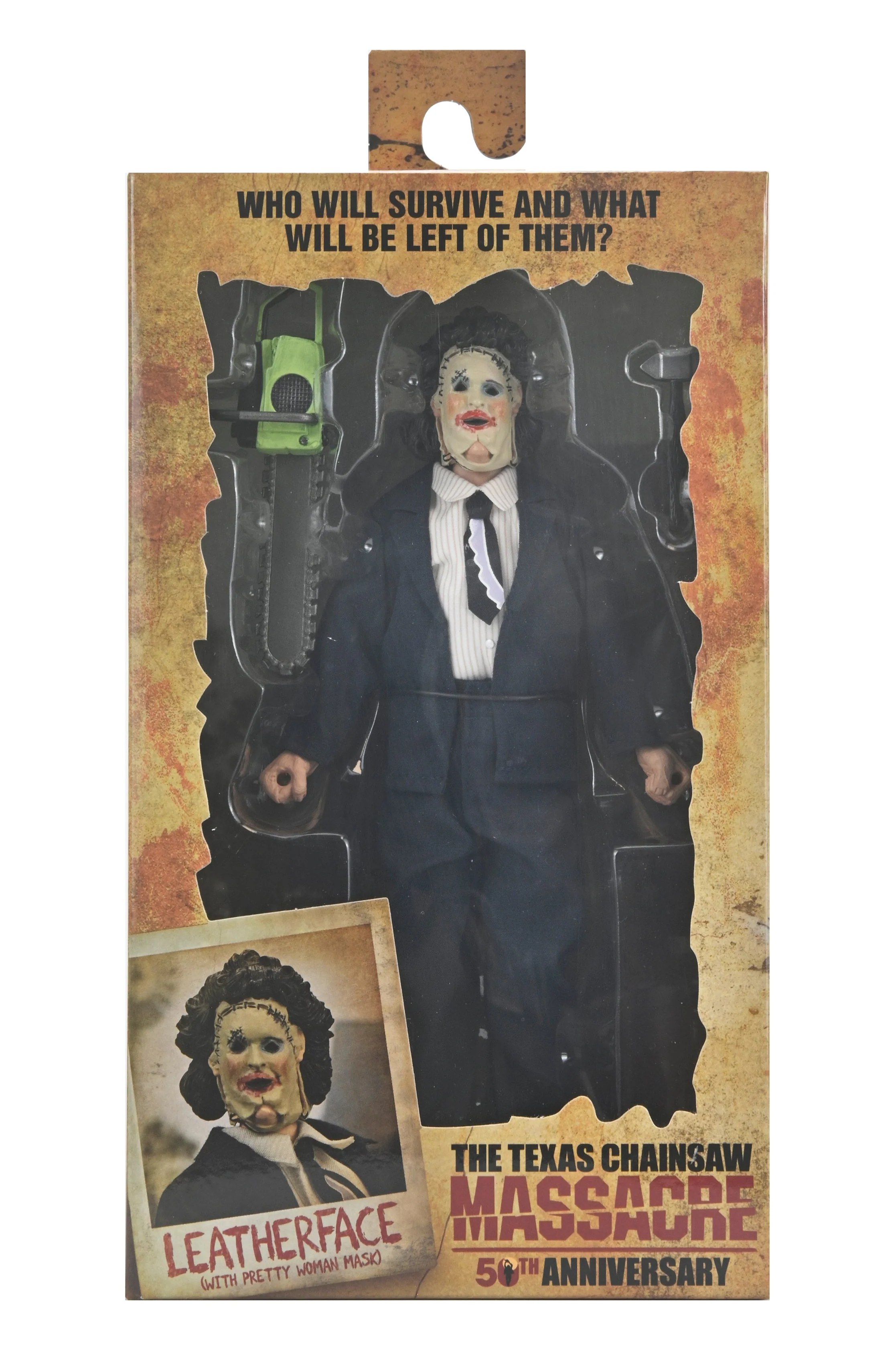 Texas Chainsaw Massacre - 50th Anniversary Pretty Woman Leatherface 8" Clothed Action Figure - Image 12