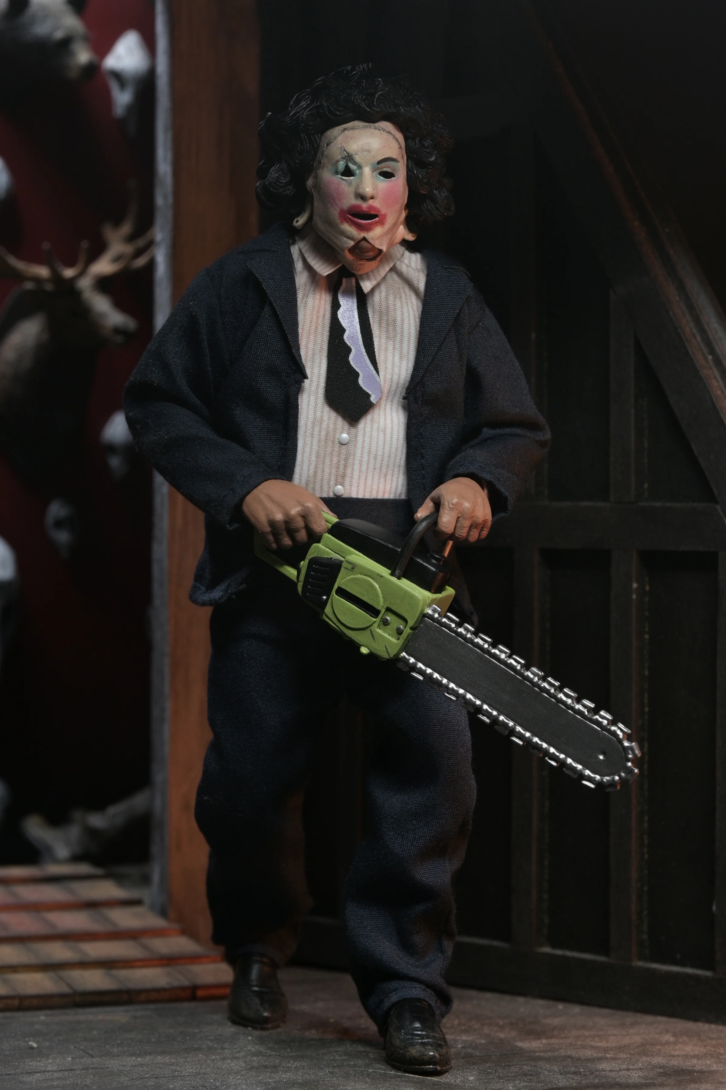 Texas Chainsaw Massacre - Leatherface with Pretty Woman Mask 8" Clothed Action Figure in Window Box Packaging