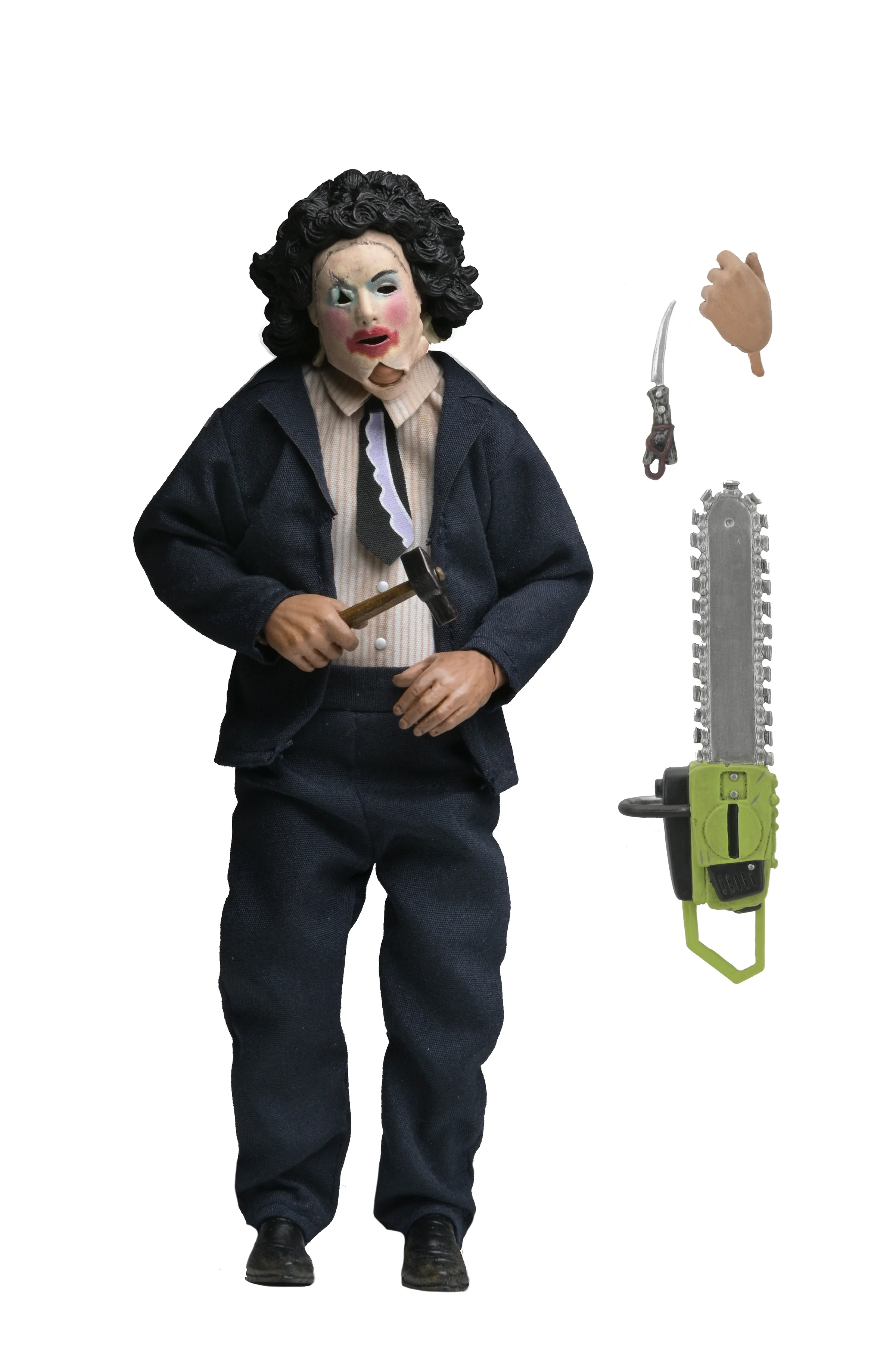 Texas Chainsaw Massacre - Leatherface with Pretty Woman Mask 8" Clothed Action Figure in Window Box Packaging - Image 6