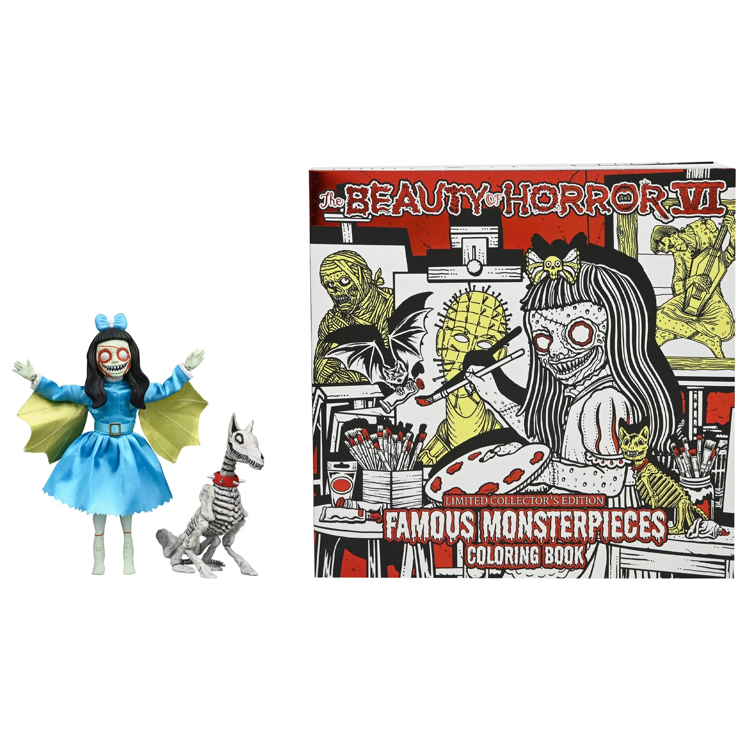 The Beauty of Horror - Ghouliana & Poppet 8" Scale Clothed Action Figure Deluxe Afterlife Set with Limited-Edition Coloring Book Signed by Alan Robert - Image 9