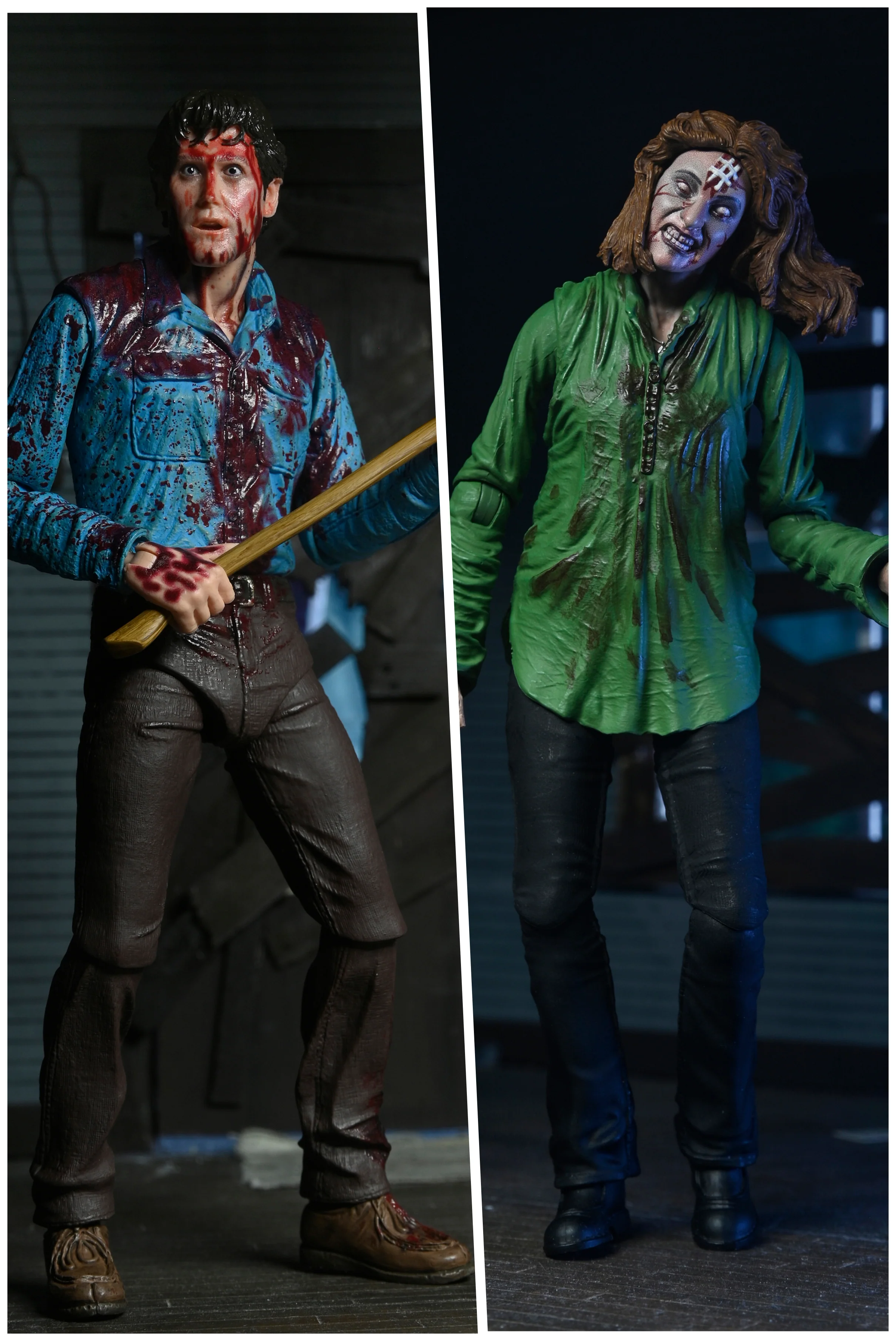 The Evil Dead - Bloody Ash & Cheryl Williams 7” Scale Action Figure (2-Pack)
