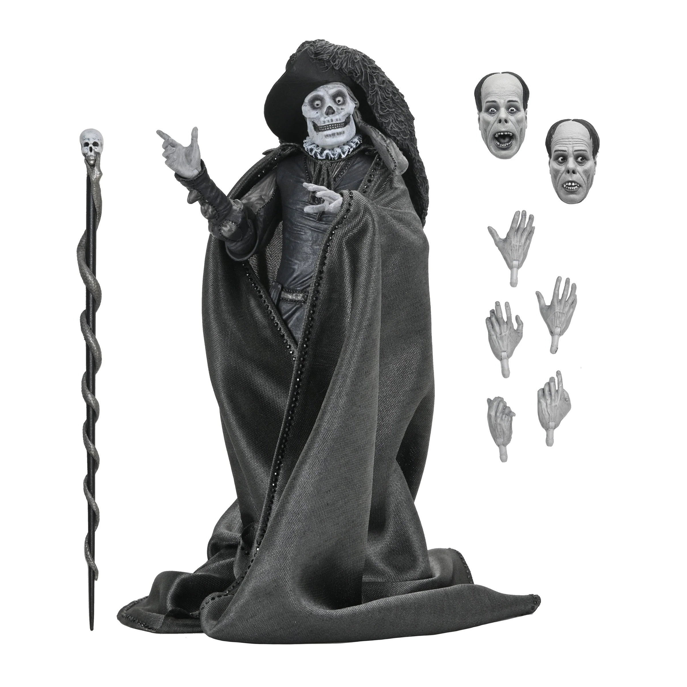 The Phantom of the Opera (1925) - Phantom of the Opera "Masque of the Red Death" 7" Scale Action Figure (Black & White) - Image 13