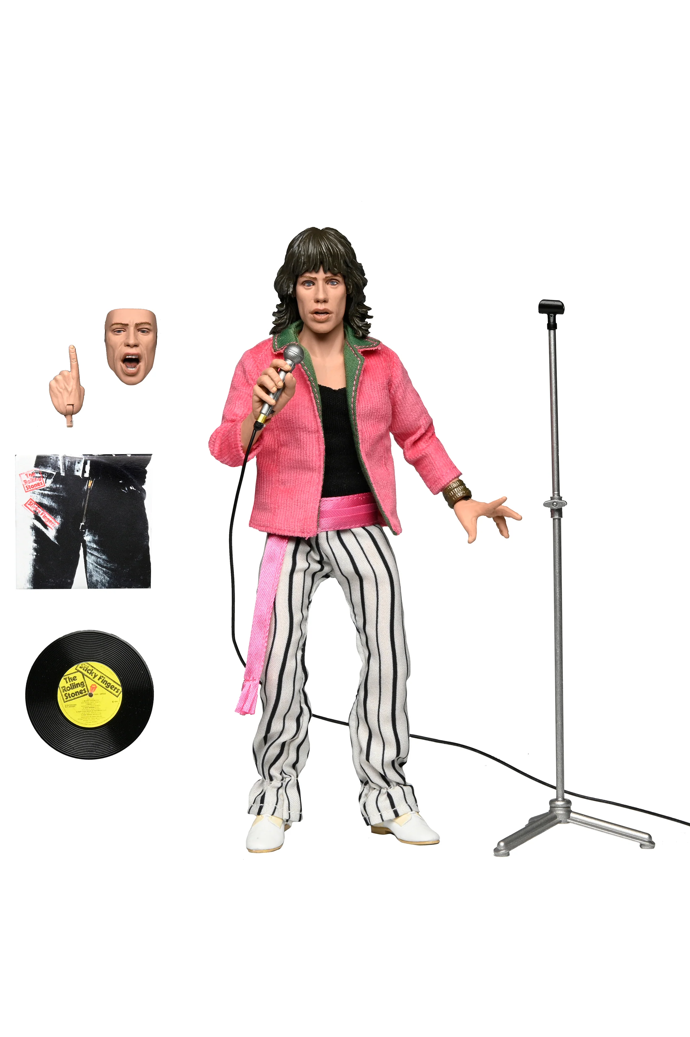 The Rolling Stones - Mick Jagger (1975) 8” Clothed Action Figure - Image 9