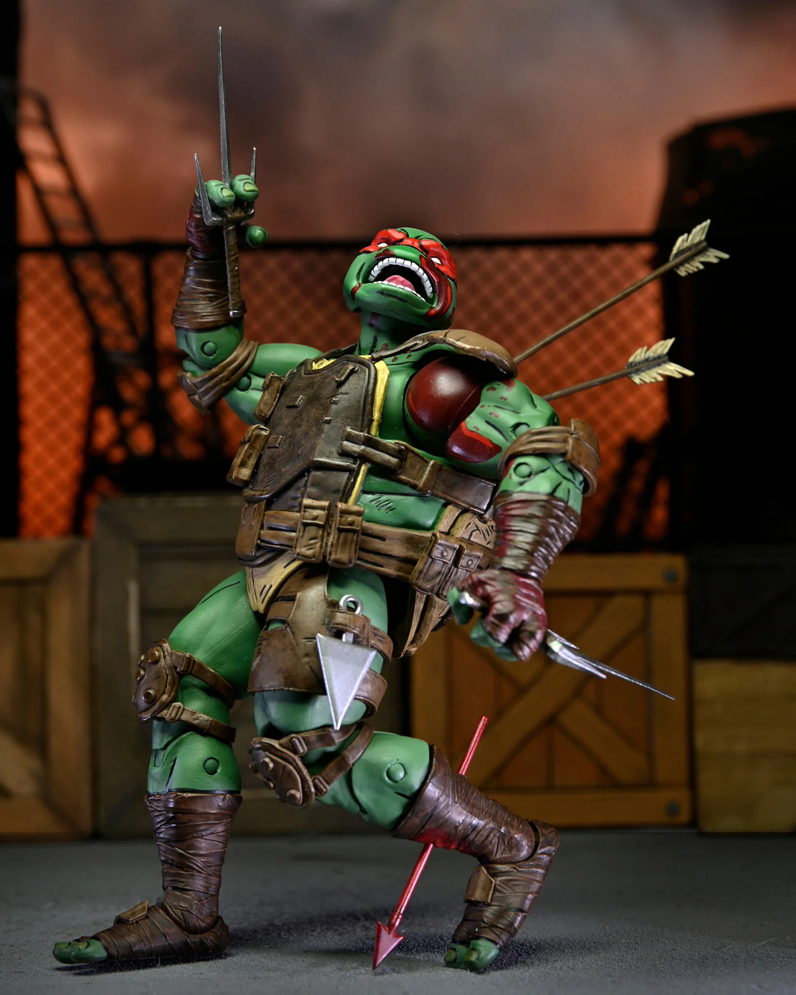 Teenage Mutant Ninja Turtles (The Last Ronin) - 7" Scale Action Figure - Ultimate First to Fall Raphael - Image 4