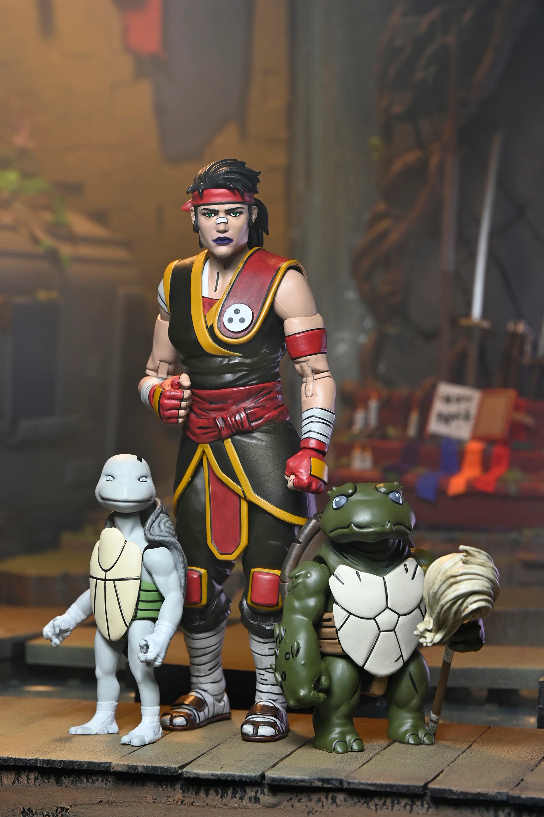 Teenage Mutant Ninja Turtles (The Last Ronin - The Lost Years) - Grammy April and Ultimate Casey Marie with Baby Turtles Yi, Moja, Odyn & Uno Action Figure Bundle - Image 4