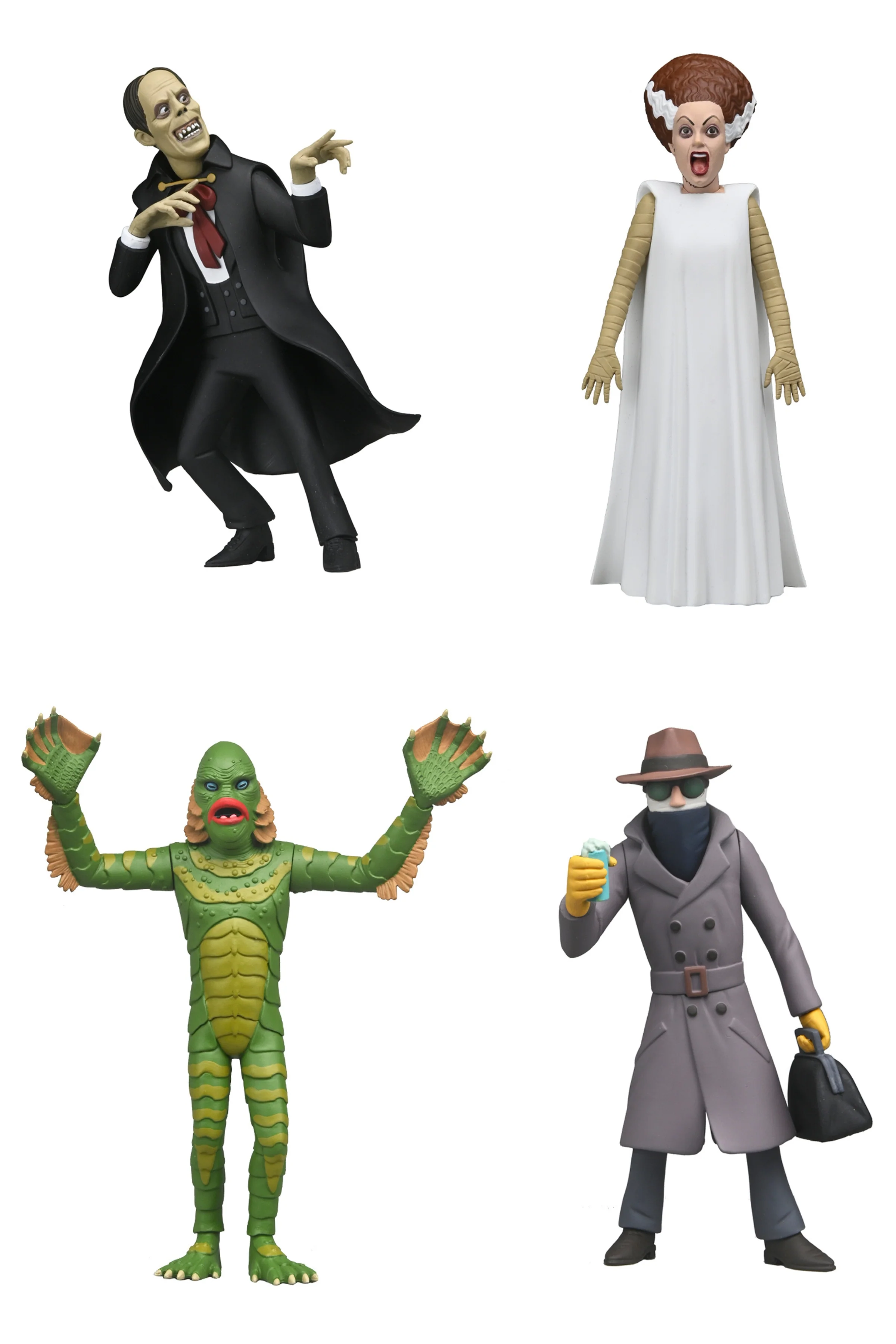 Toony Terrors Series 12 Bundle (Invisible Man, Bride of Frankenstein, Creature, & Phantom) - Image 13