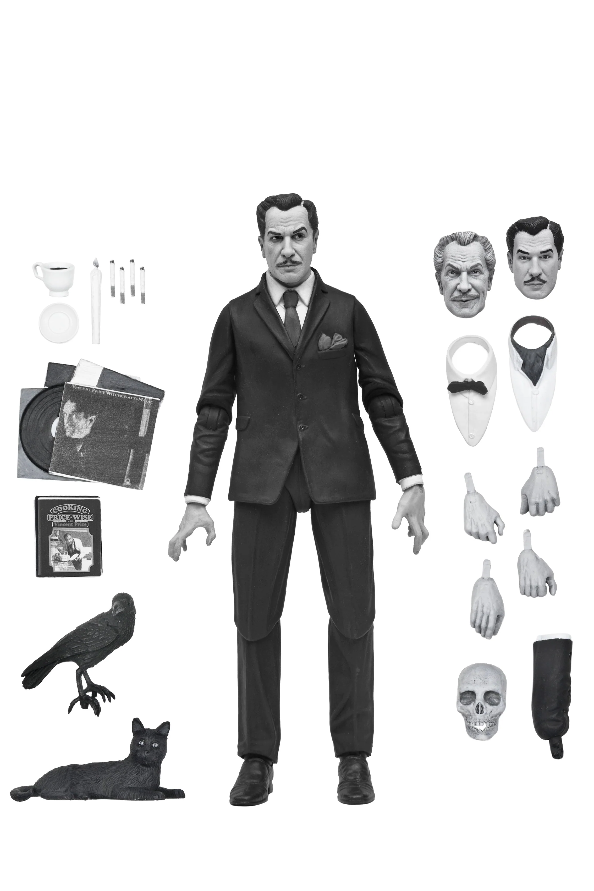 Ultimate Vincent Price 7" Scale Action Figure (Black & White) - Image 10