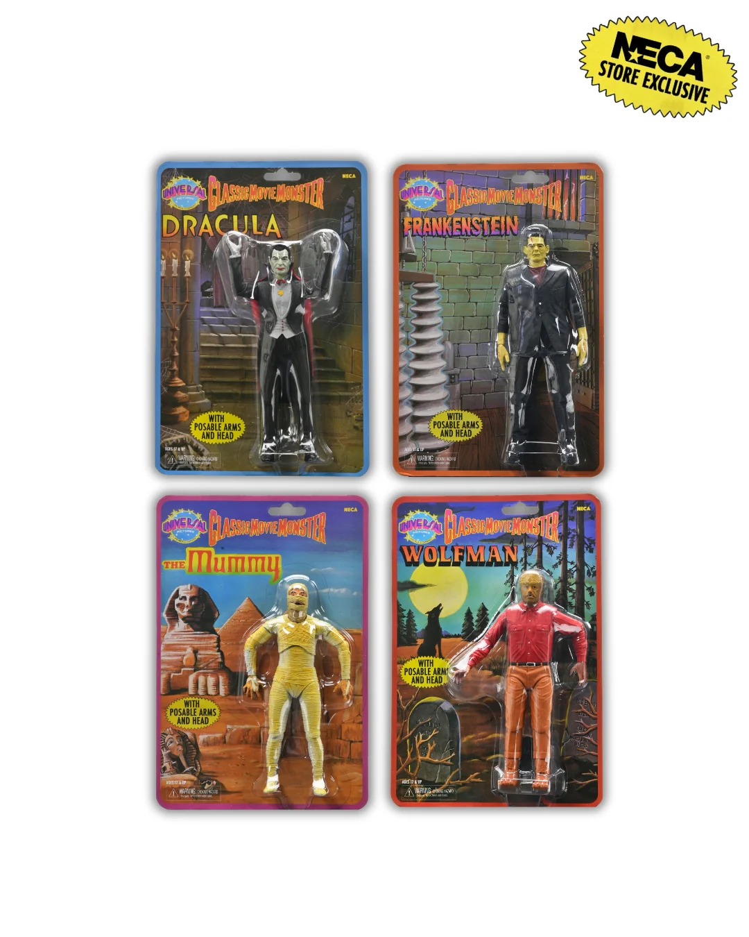 Universal Monsters - Frankenstein, Wolfman, Mummy & Dracula (Classic Movie Monsters) 7” Scale Action Figure Bundle (PRE-ORDER) - Image 23