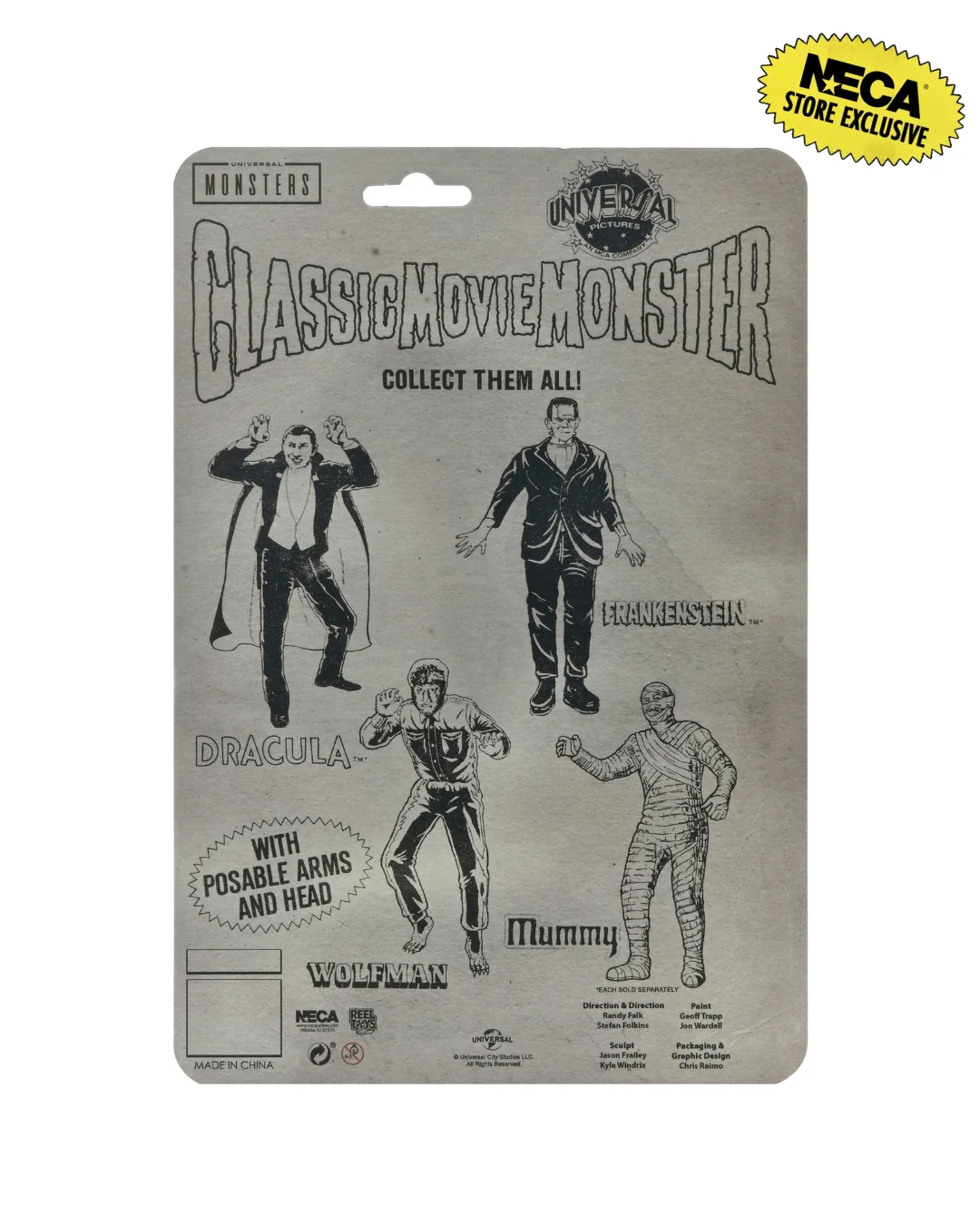 Universal Monsters - Frankenstein, Wolfman, Mummy & Dracula (Classic Movie Monsters) 7” Scale Action Figure Bundle (PRE-ORDER) - Image 24