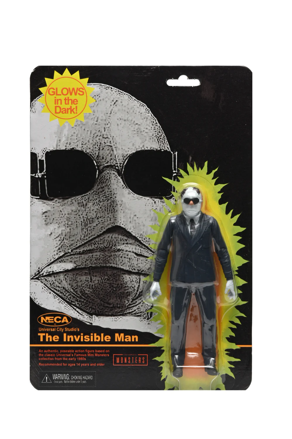 Universal Monsters – Glow-in-the-Dark Retro Invisible Man 7” Scale Action Figure (2024 Con Exclusive) - Image 6