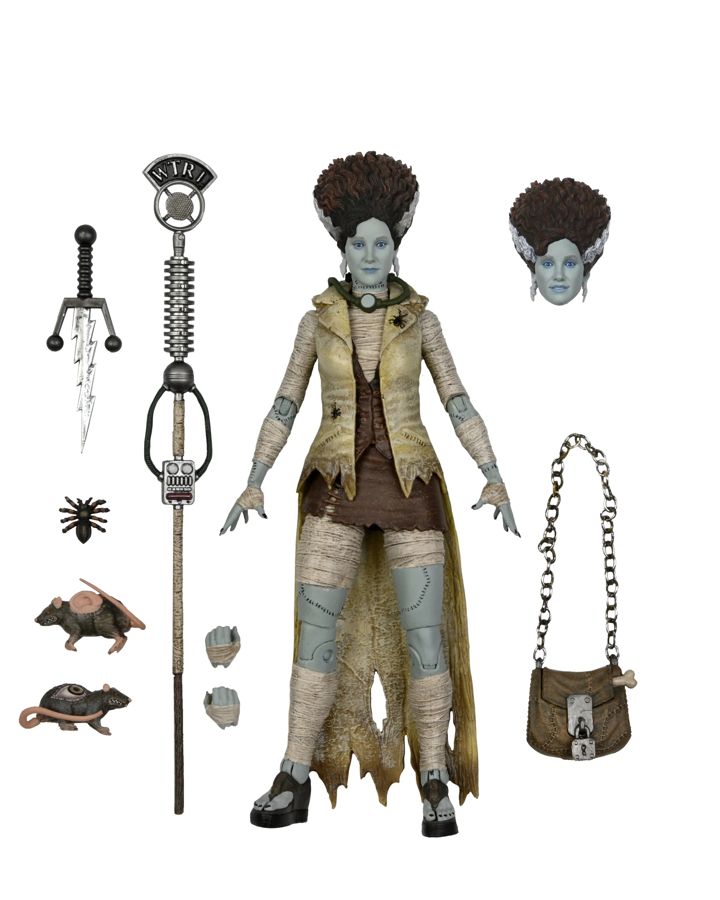 Universal Monsters x Teenage Mutant Ninja Turtles - April as The Bride of Frankenstein 7” Scale Action Figure - Image 16