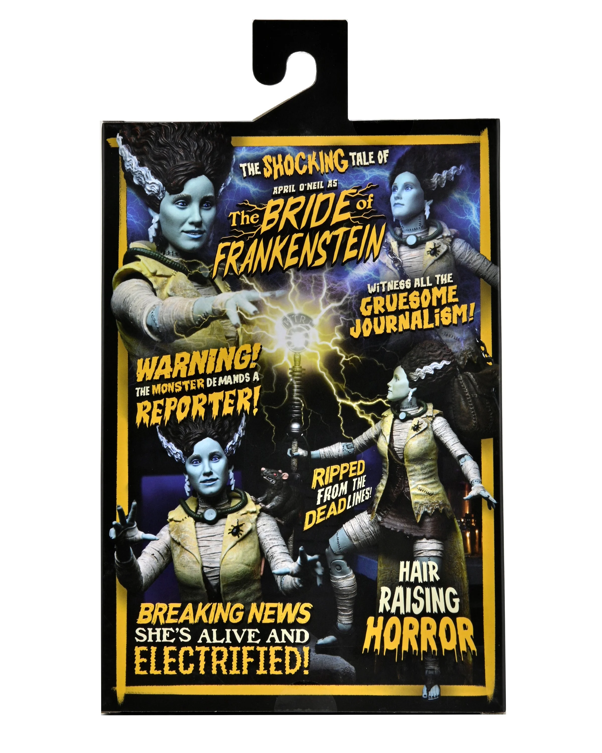 Universal Monsters x Teenage Mutant Ninja Turtles - April as The Bride of Frankenstein 7” Scale Action Figure - Image 19