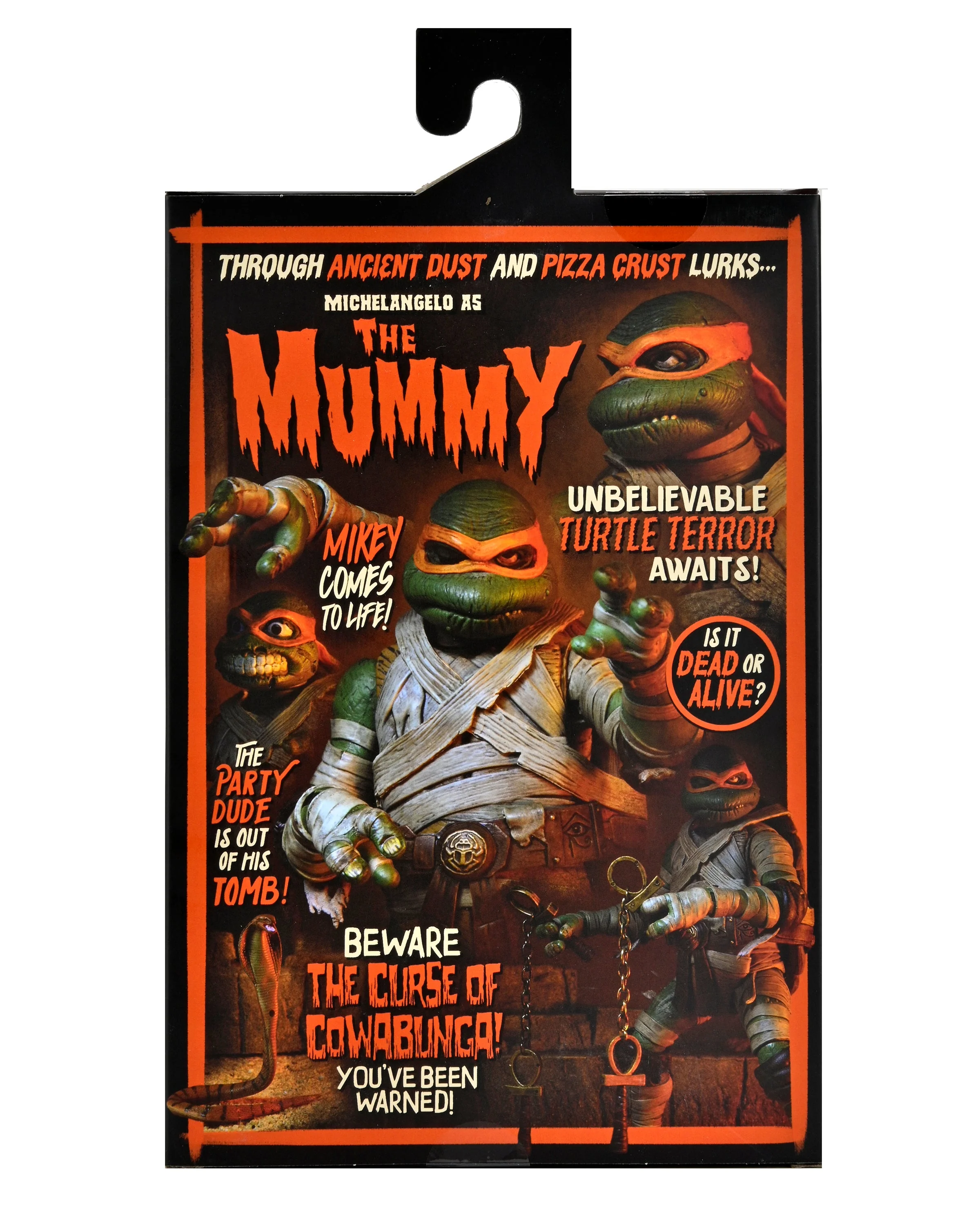 Universal Monsters x Teenage Mutant Ninja Turtles - Michelangelo as The Mummy 7” Scale Action Figure - Image 9