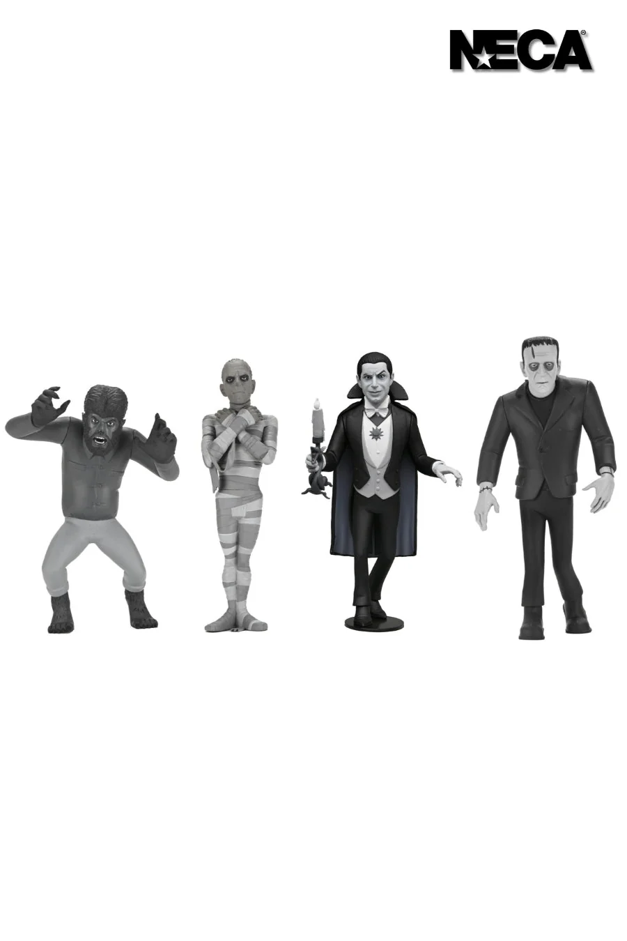 Universal Monsters - Toony Terrors Silver Screen Edition (Series 10) 6” Scale Action Figure Bundle (Dracula, Frankenstein, Mummy & Wolfman) - Image 3
