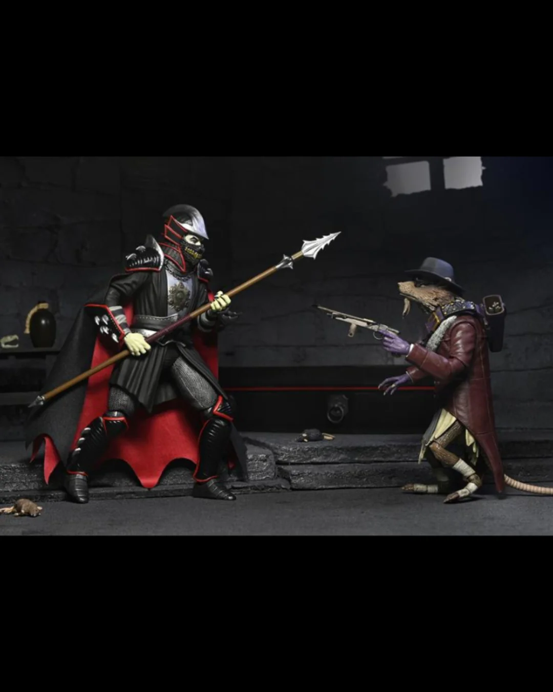 Universal Monsters x Teenage Mutant Ninja Turtles - Shredder as Dracula and Splinter as Van Helsing 7" Scale Action Figure Bundle