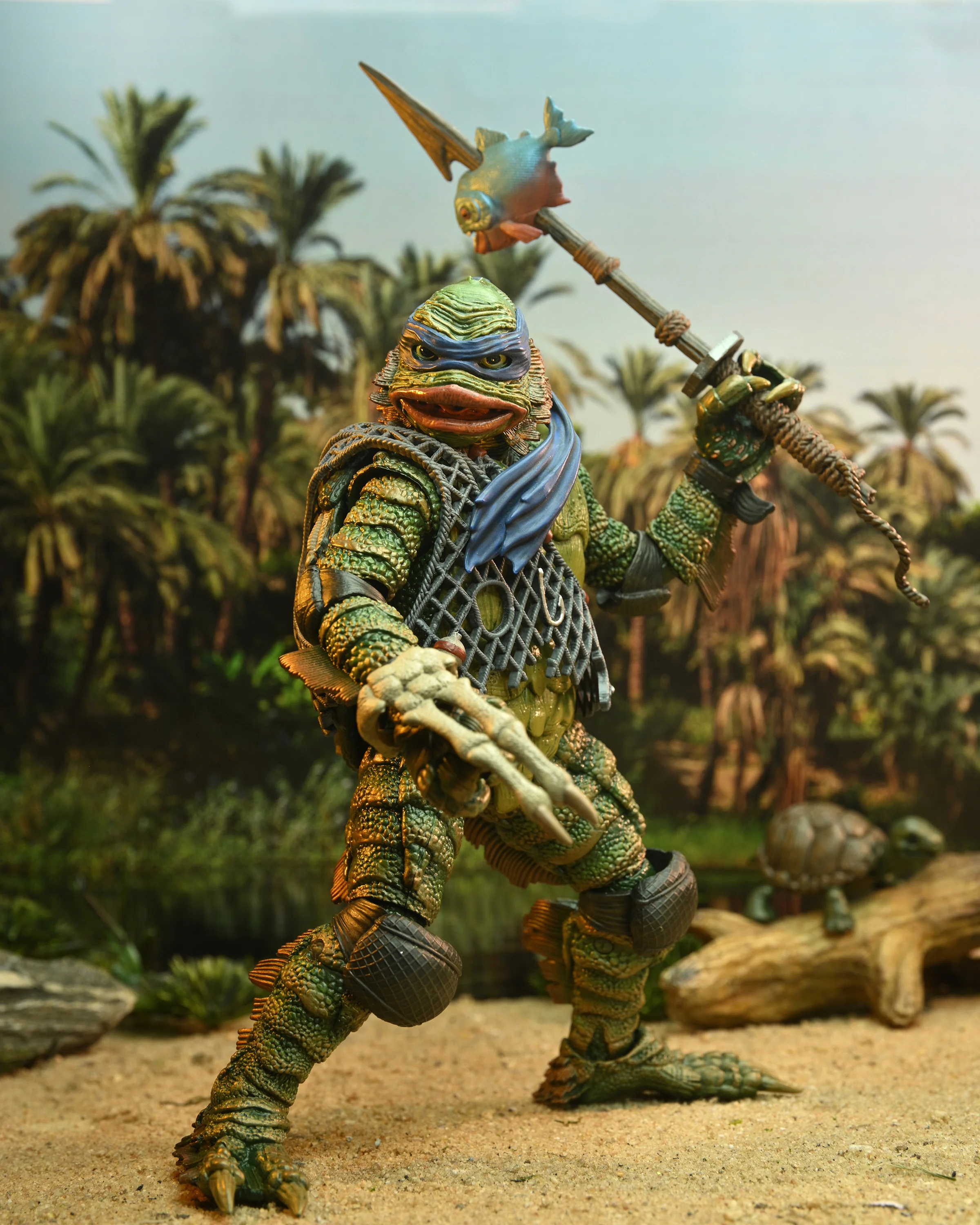 Universal Monsters x Teenage Mutant Ninja Turtles – Ultimate Leonardo as the Creature 7” Scale Action Figure - Image 2